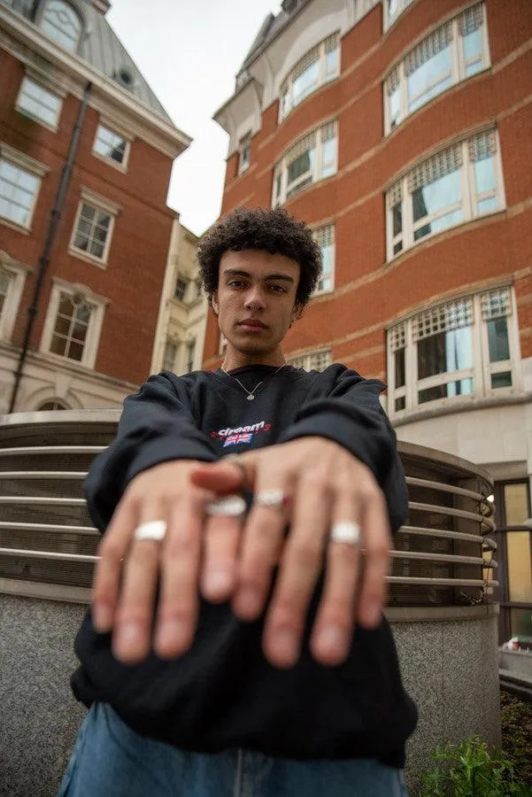 Black Sweatshirt With Dream Sports Embroidery sold by Dream But Do Not Sleep product image thumbnail 2