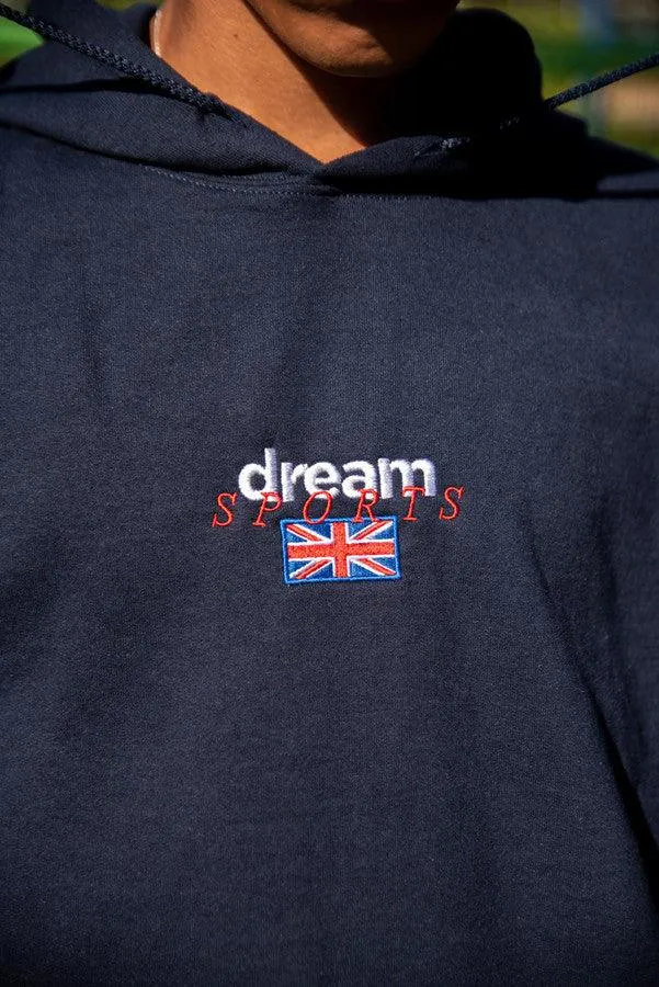 Hoodie in Navy with Dream Sports Logo Embroidery sold by Dream But Do Not Sleep product image thumbnail 3