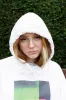 Hoodie In White With Light Leak Print sold by Dream But Do Not Sleep