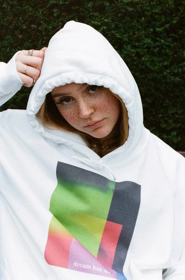 Hoodie In White With Light Leak Print sold by Dream But Do Not Sleep product image thumbnail 3