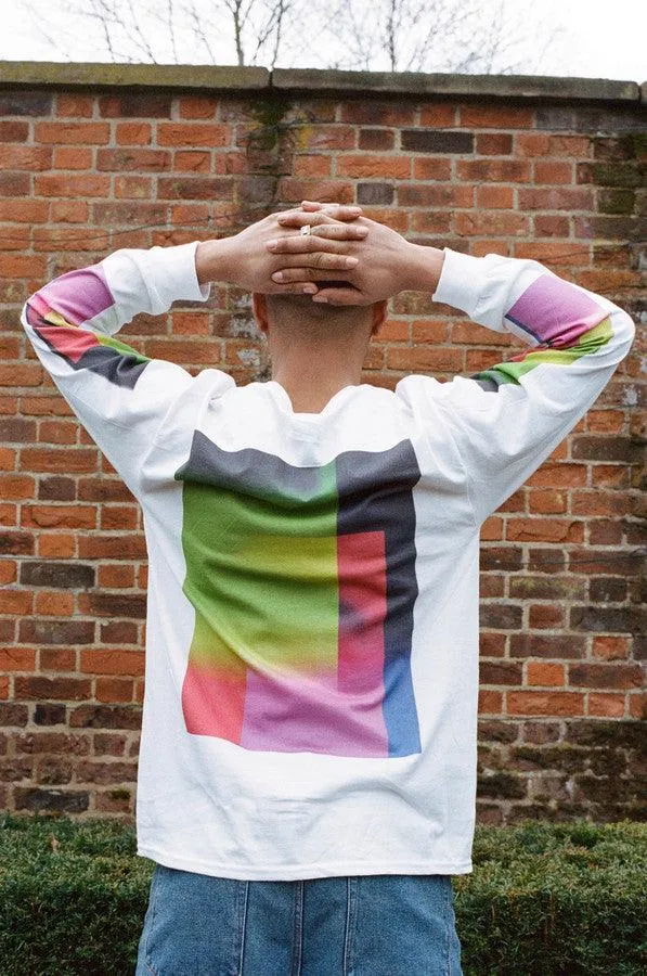 Long Sleeved T-shirt In White With Light Leak Print sold by Dream But Do Not Sleep product image thumbnail 4