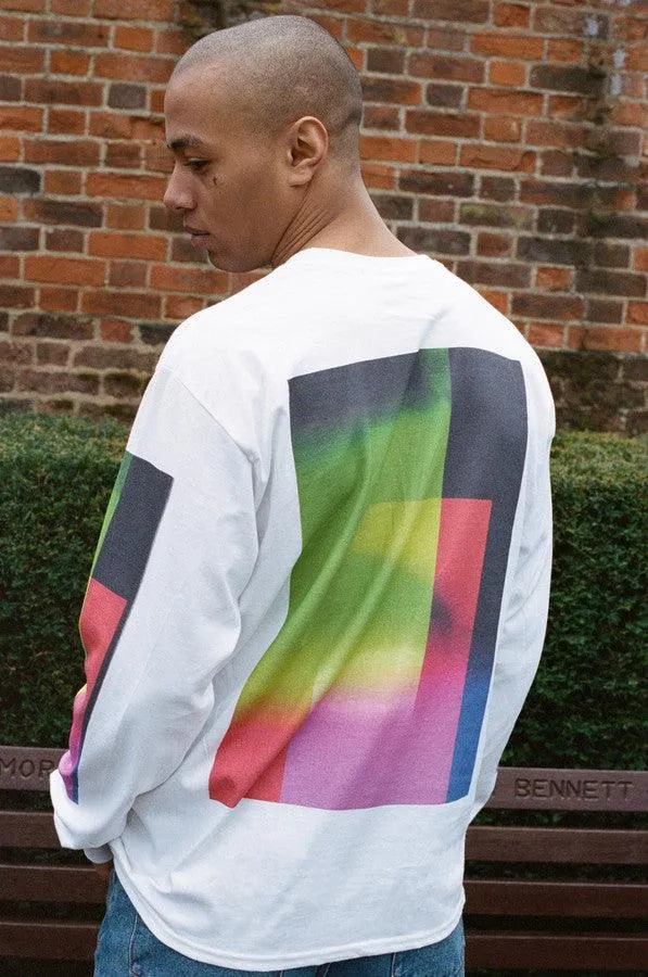 Long Sleeved T-shirt In White With Light Leak Print sold by Dream But Do Not Sleep product image thumbnail 3