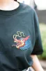 Black T-shirt With Chinese Dragon Embroidered Design sold by Dream But Do Not Sleep