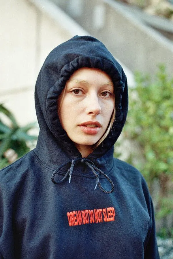 Black Hoodie With Embroidered DBDNS Logo sold by Dream But Do Not Sleep product image thumbnail 4