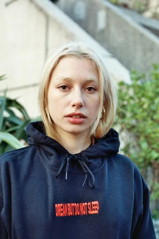 Black Hoodie With Embroidered DBDNS Logo sold by Dream But Do Not Sleep