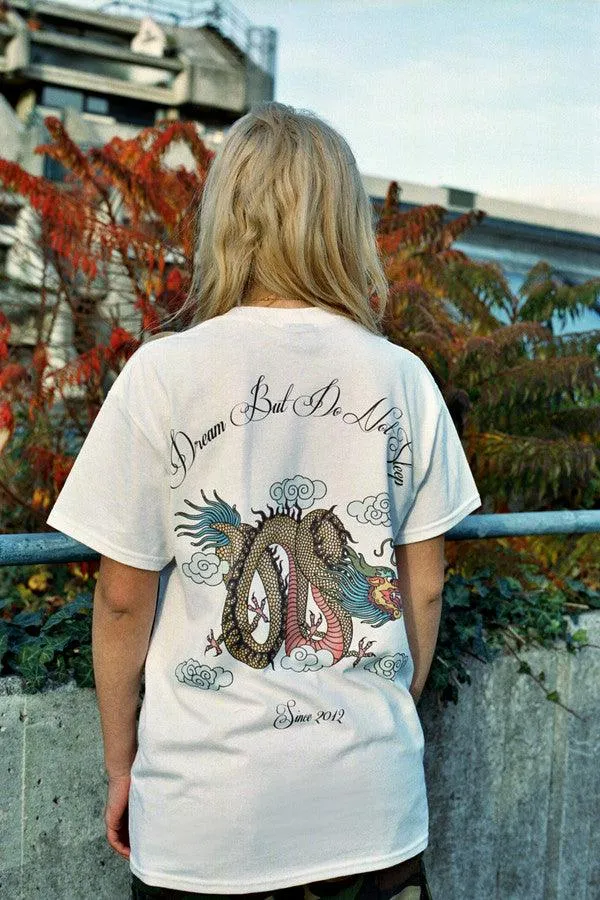 Chinese Dragon Design On White Short Sleeved T-shirt sold by Dream But Do Not Sleep product image thumbnail 4