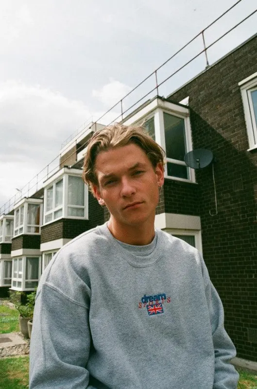 Heather Grey Sweatshirt With Dream Sports Design sold by Dream But Do Not Sleep