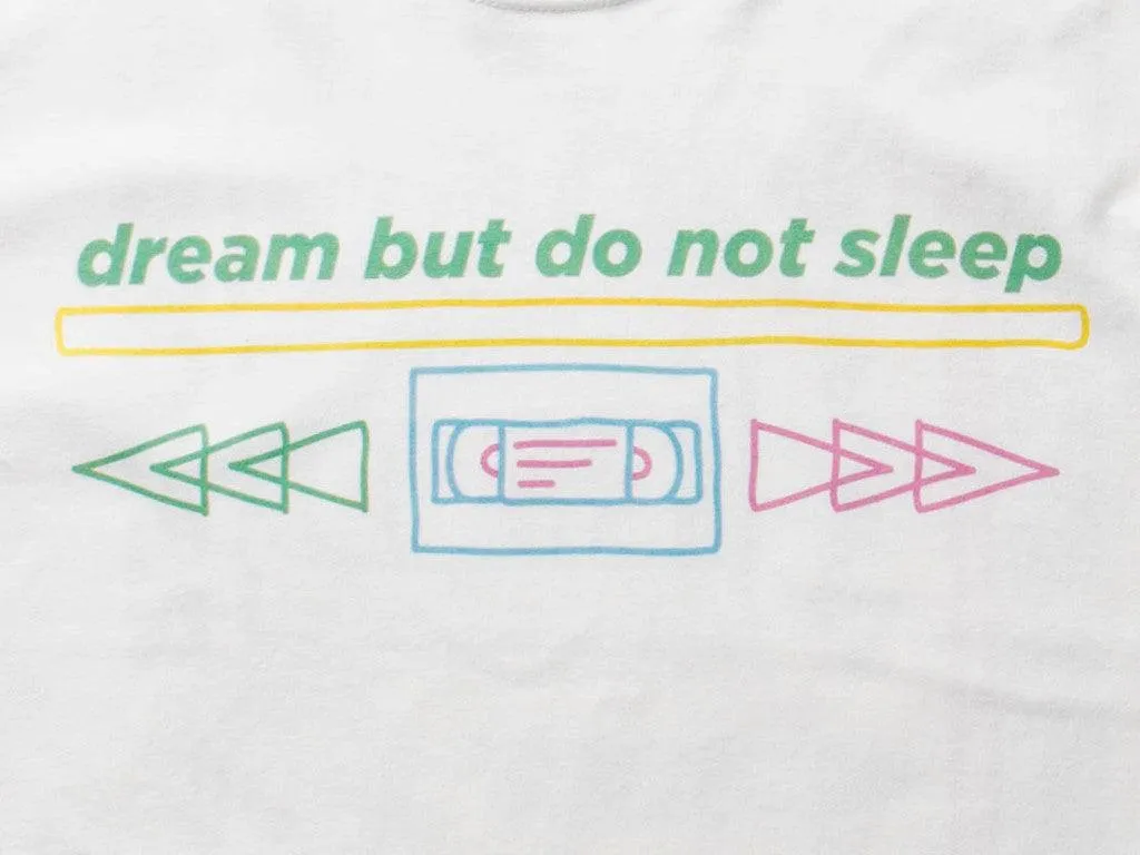 White Long Sleeved T-shirt With 80's VHS Design sold by Dream But Do Not Sleep product image thumbnail 5