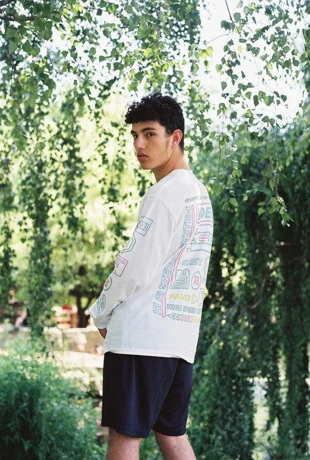 White Long Sleeved T-shirt With 80's VHS Design sold by Dream But Do Not Sleep product image thumbnail 4