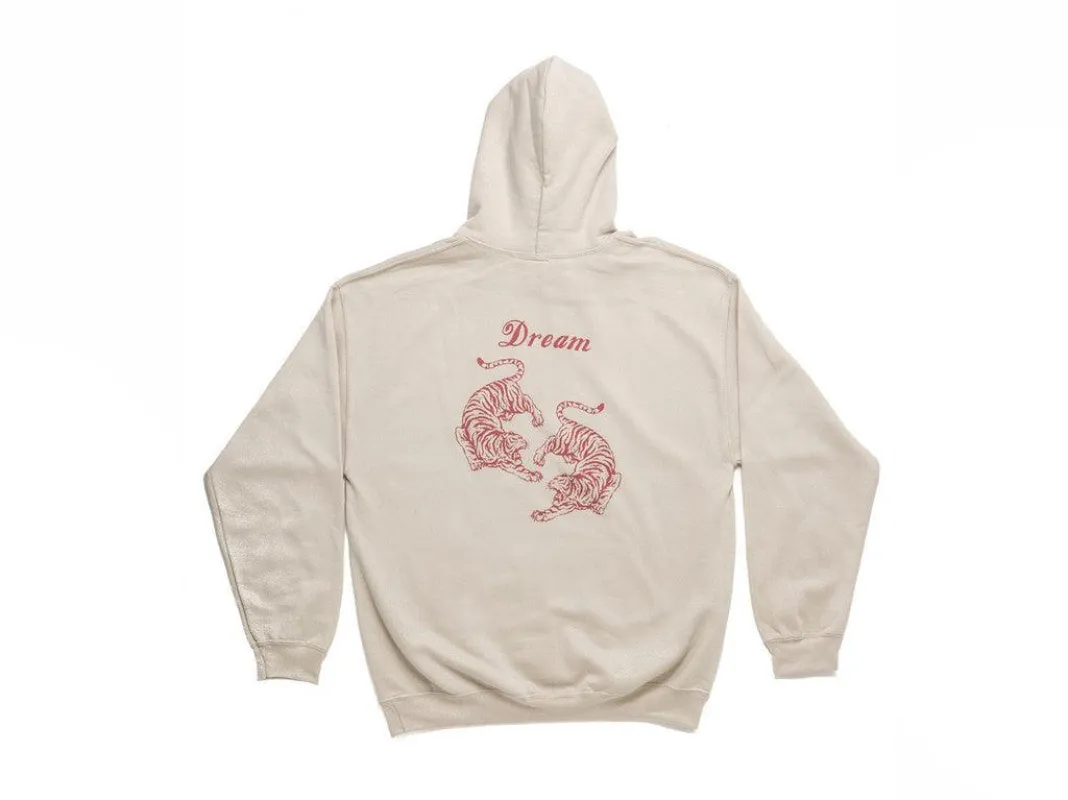 Chinese Tiger Design On Sand Hoodie sold by Dream But Do Not Sleep