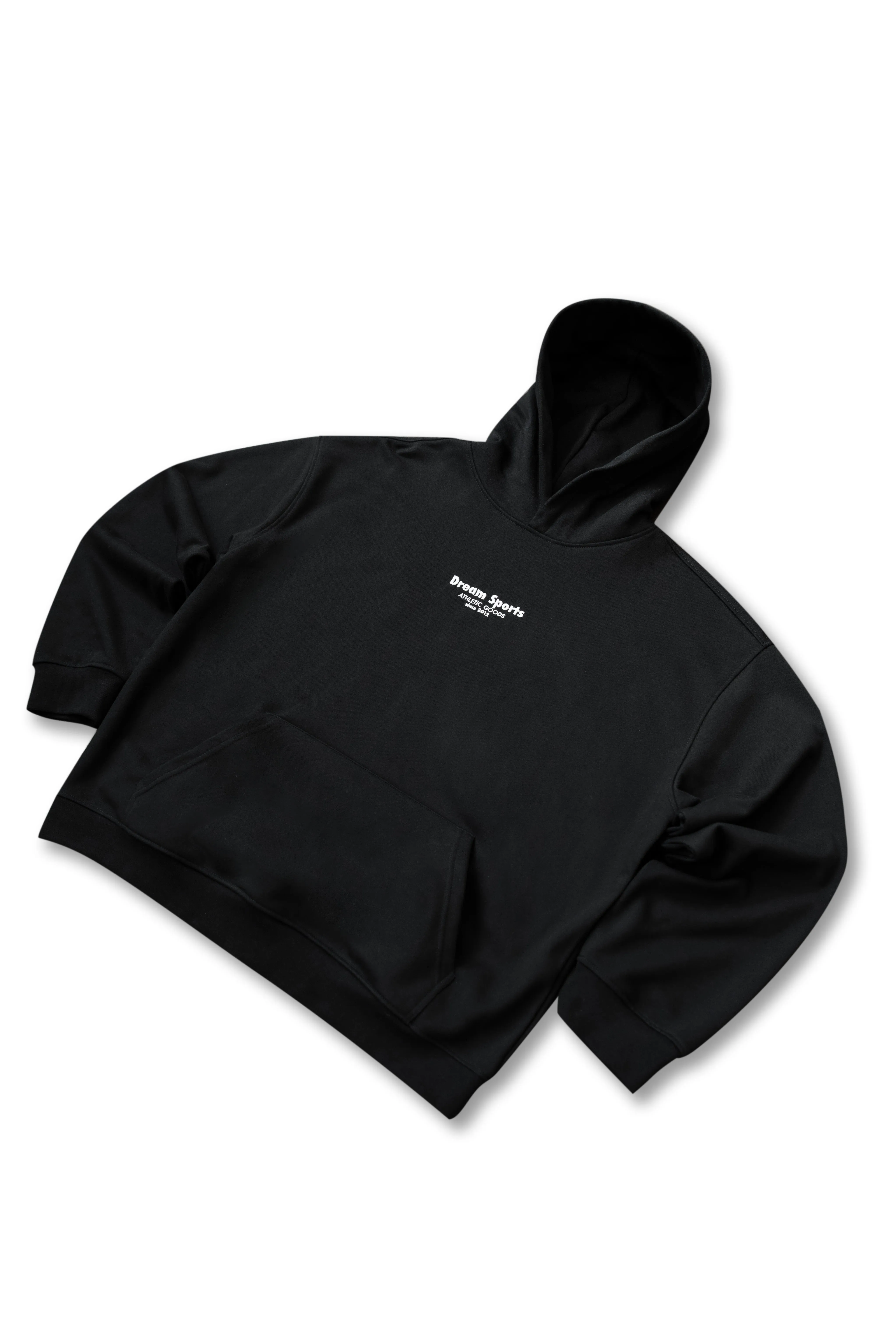 Premium Hoodie in Black with Dream Sports Logo Embroidery sold by Dream But Do Not Sleep product image thumbnail 4