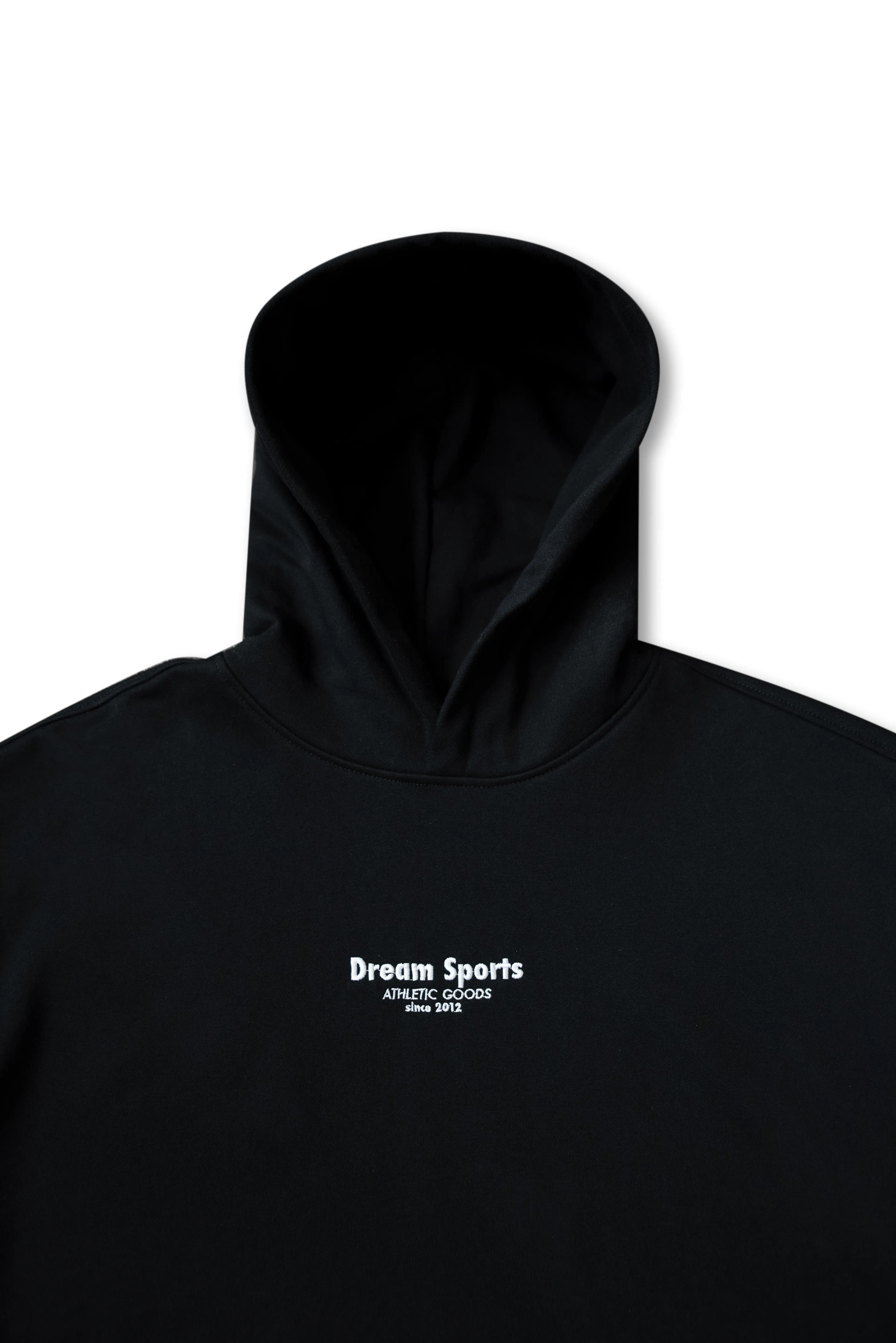 Premium Hoodie in Black with Dream Sports Logo Embroidery sold by Dream But Do Not Sleep product image thumbnail 2