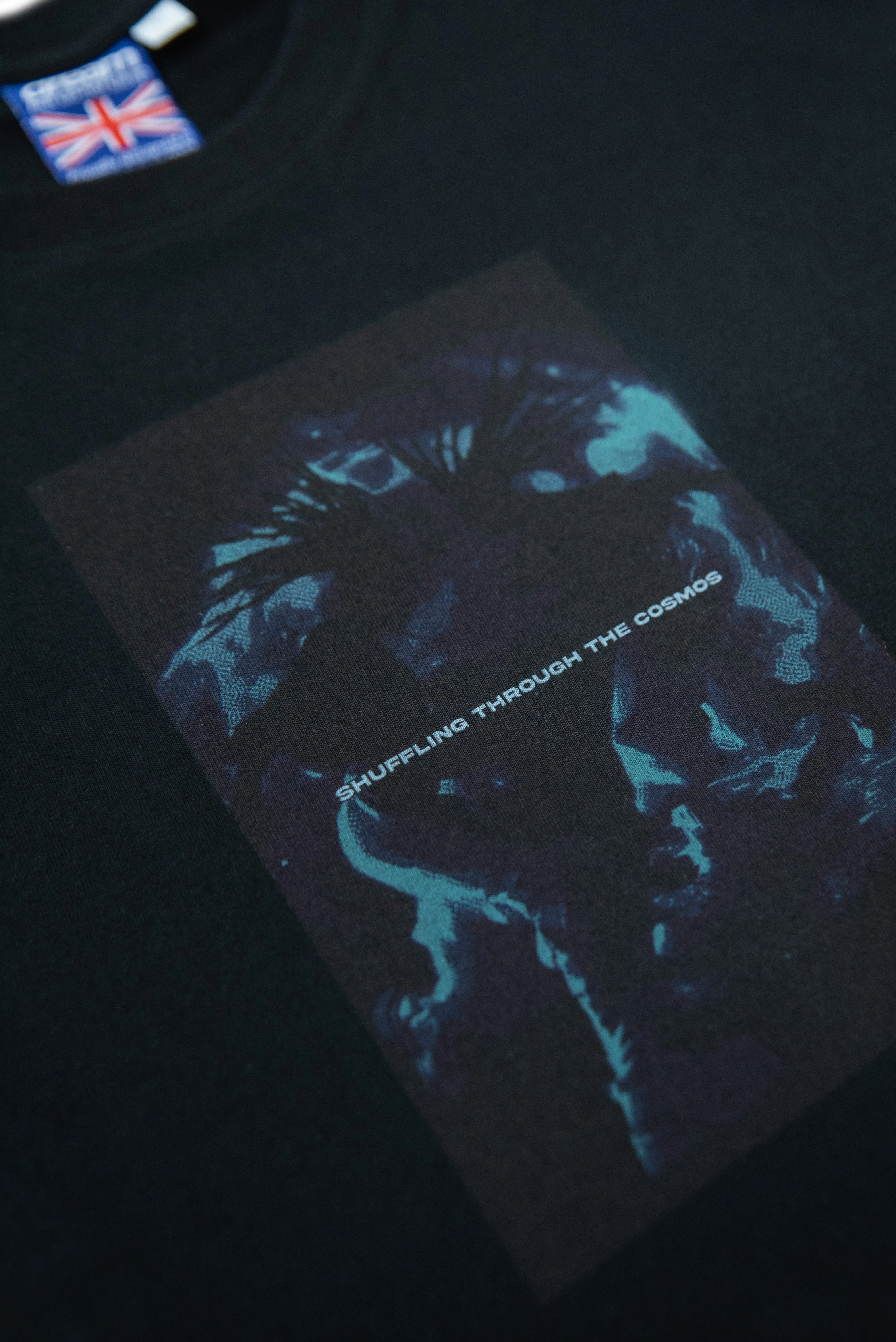 240gsm Short Sleeved T-Shirt Black Shuffling Through The Cosmos sold by Dream But Do Not Sleep product image thumbnail 4