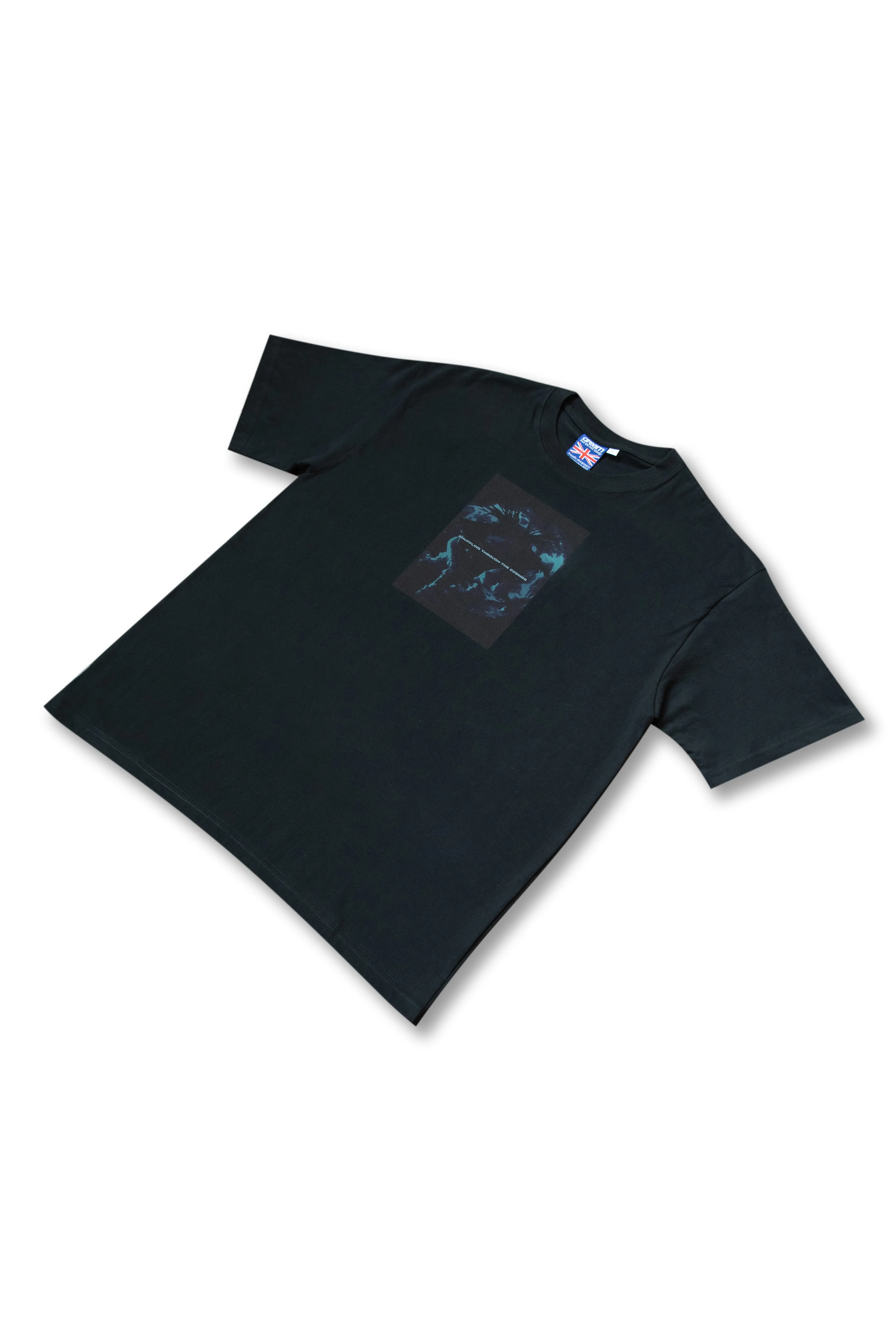 240gsm Short Sleeved T-Shirt Black Shuffling Through The Cosmos sold by Dream But Do Not Sleep product image thumbnail 5