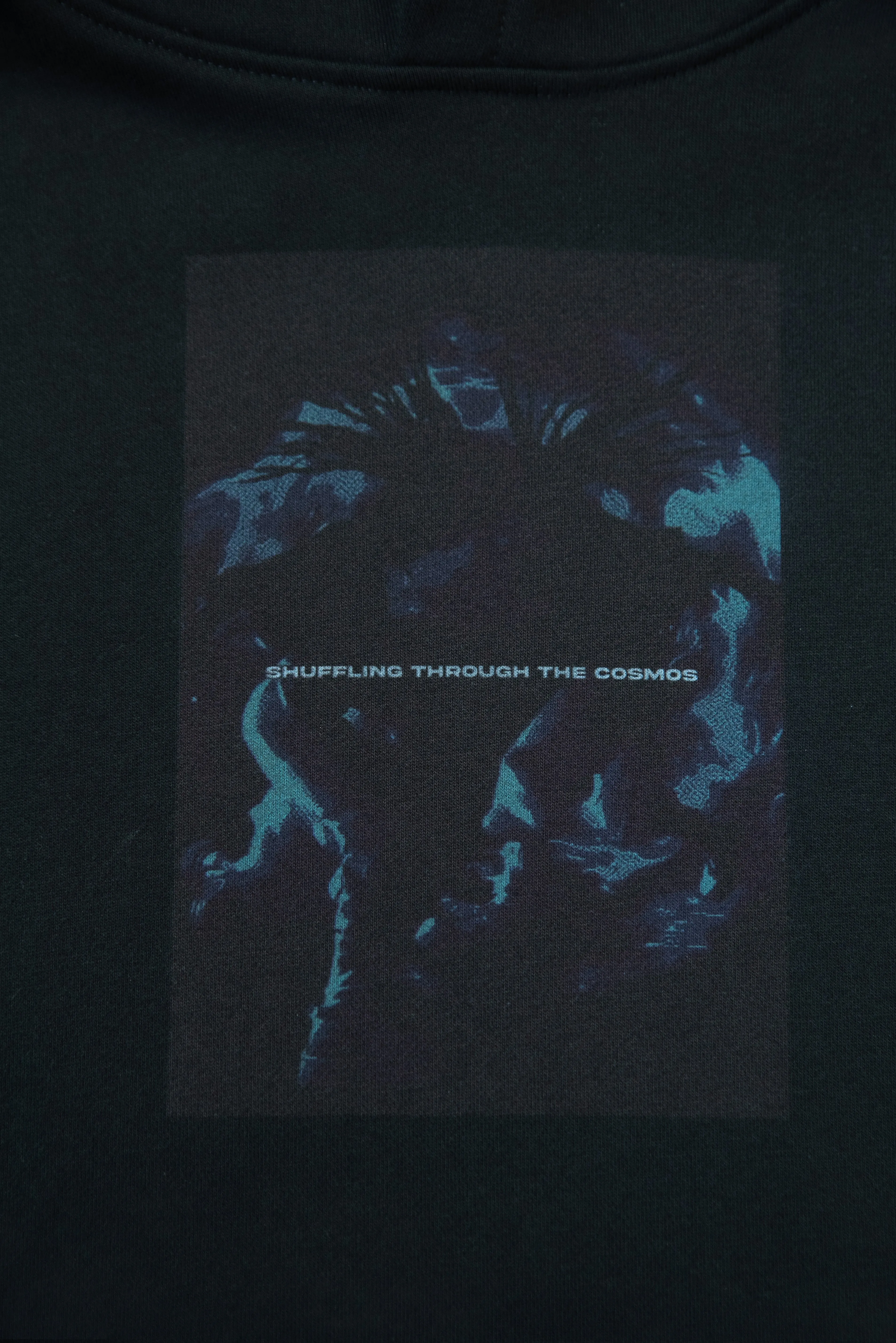 440gsm Hoodie in Black Shuffling Through The Cosmos sold by Dream But Do Not Sleep product image thumbnail 3