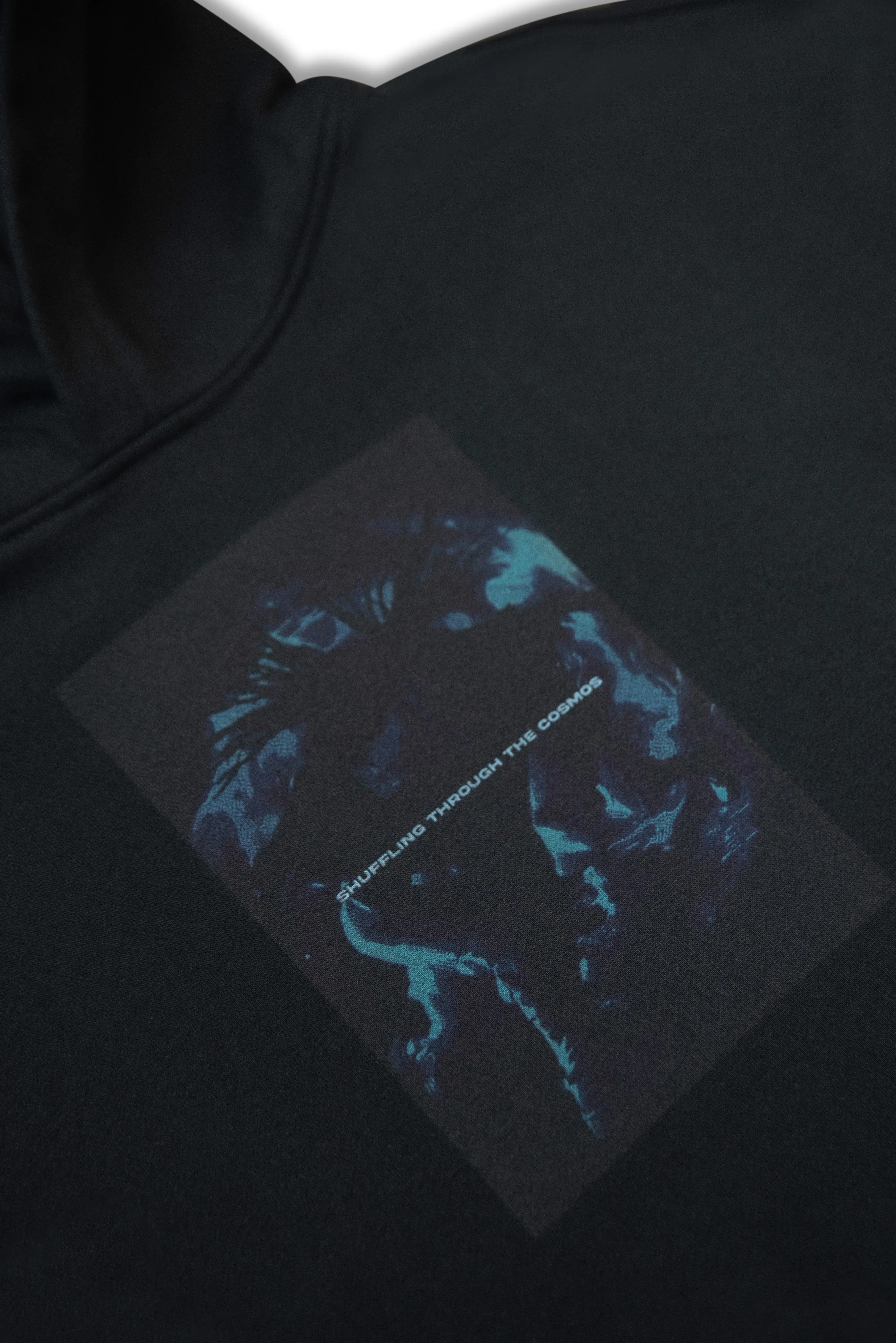 440gsm Hoodie in Black Shuffling Through The Cosmos sold by Dream But Do Not Sleep product image thumbnail 4