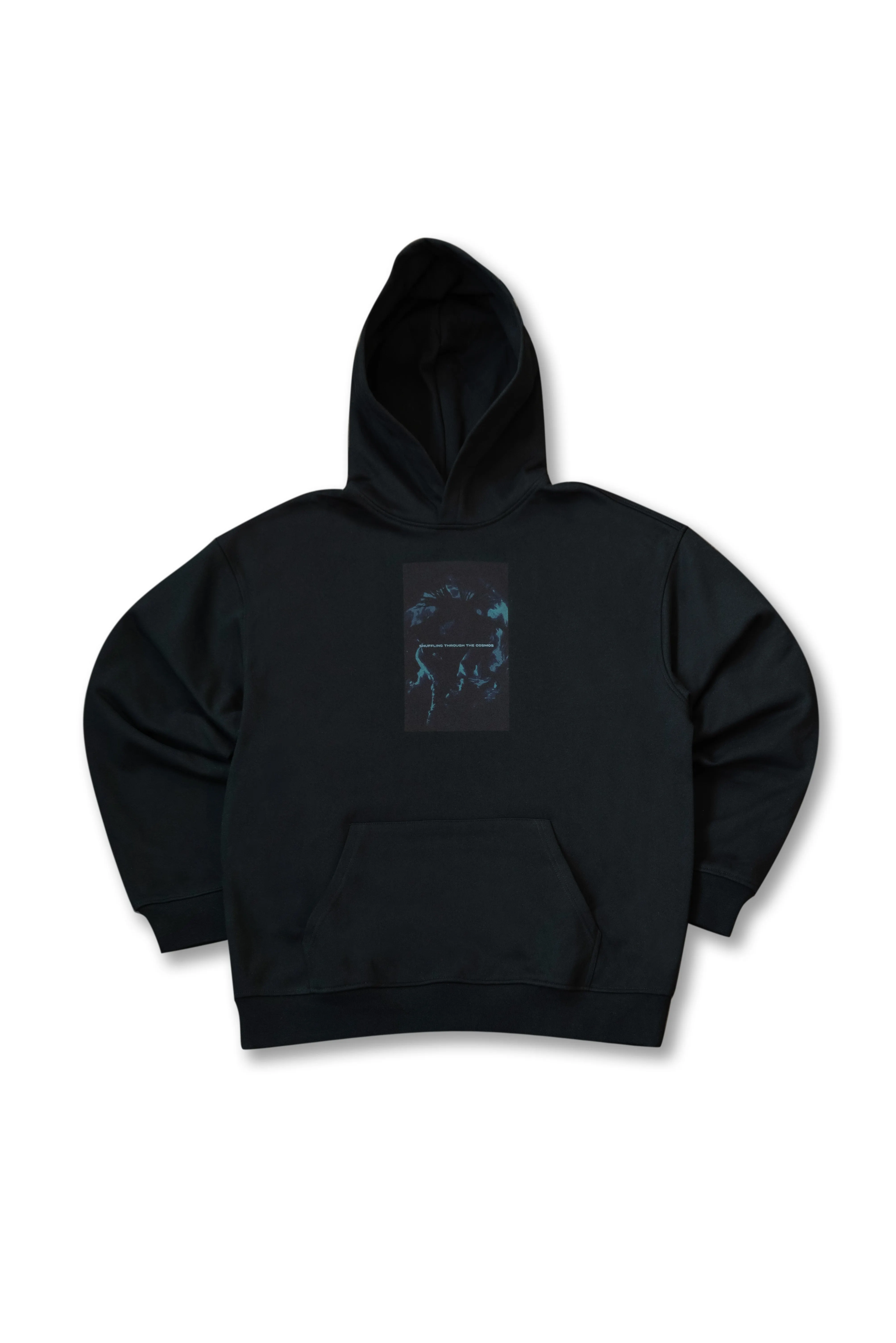 440gsm Hoodie in Black Shuffling Through The Cosmos sold by Dream But Do Not Sleep