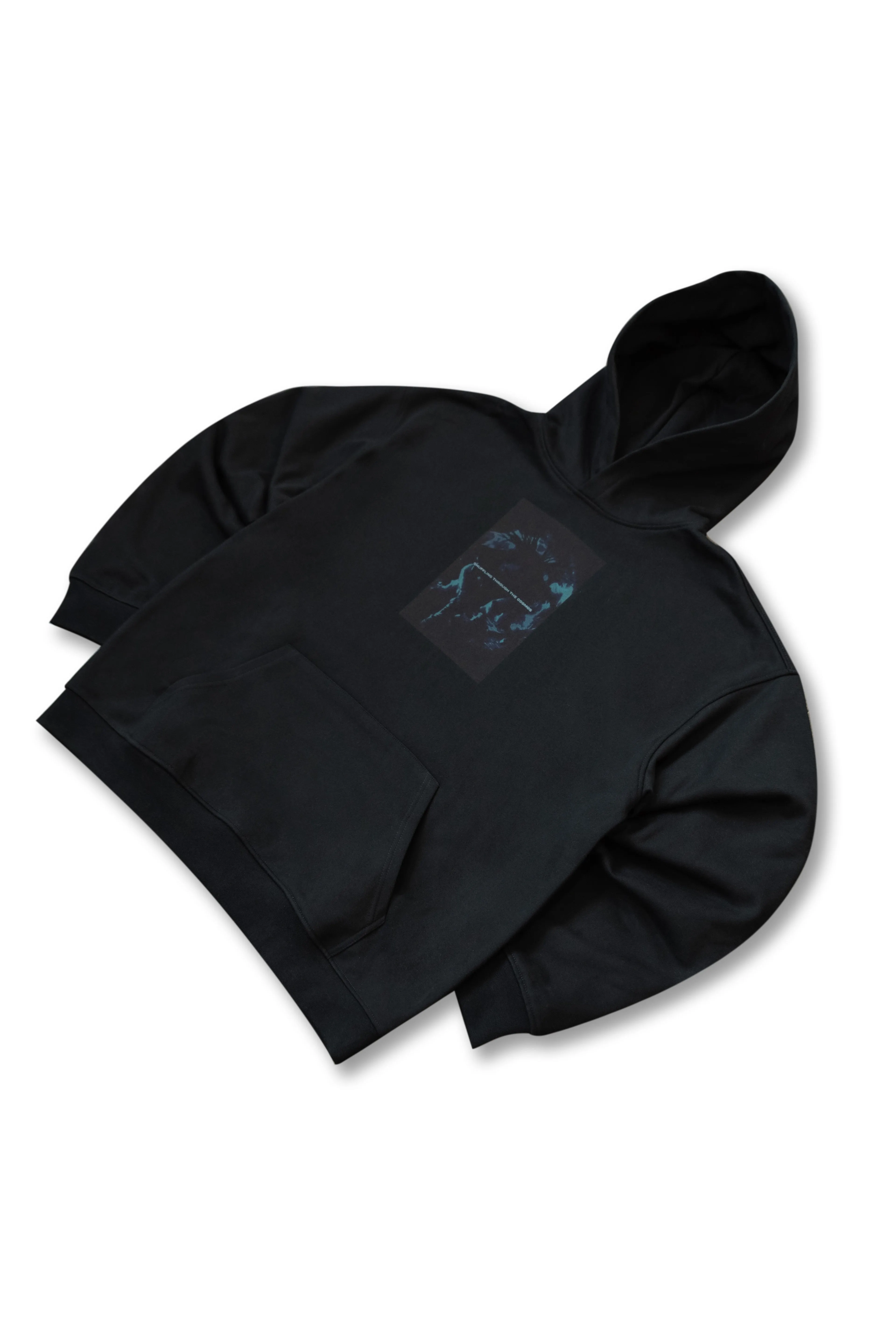 440gsm Hoodie in Black Shuffling Through The Cosmos sold by Dream But Do Not Sleep product image thumbnail 5