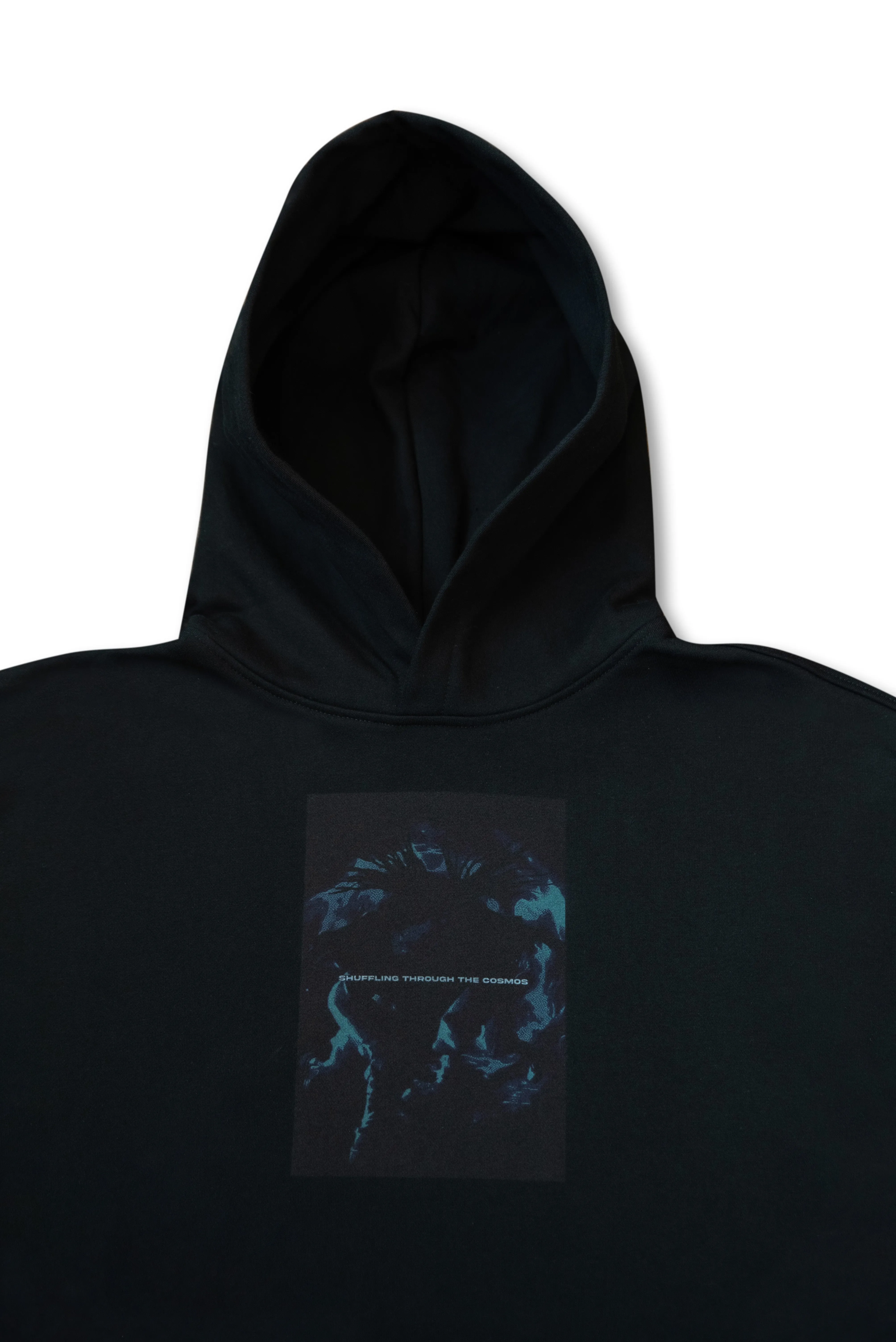 440gsm Hoodie in Black Shuffling Through The Cosmos sold by Dream But Do Not Sleep product image thumbnail 2