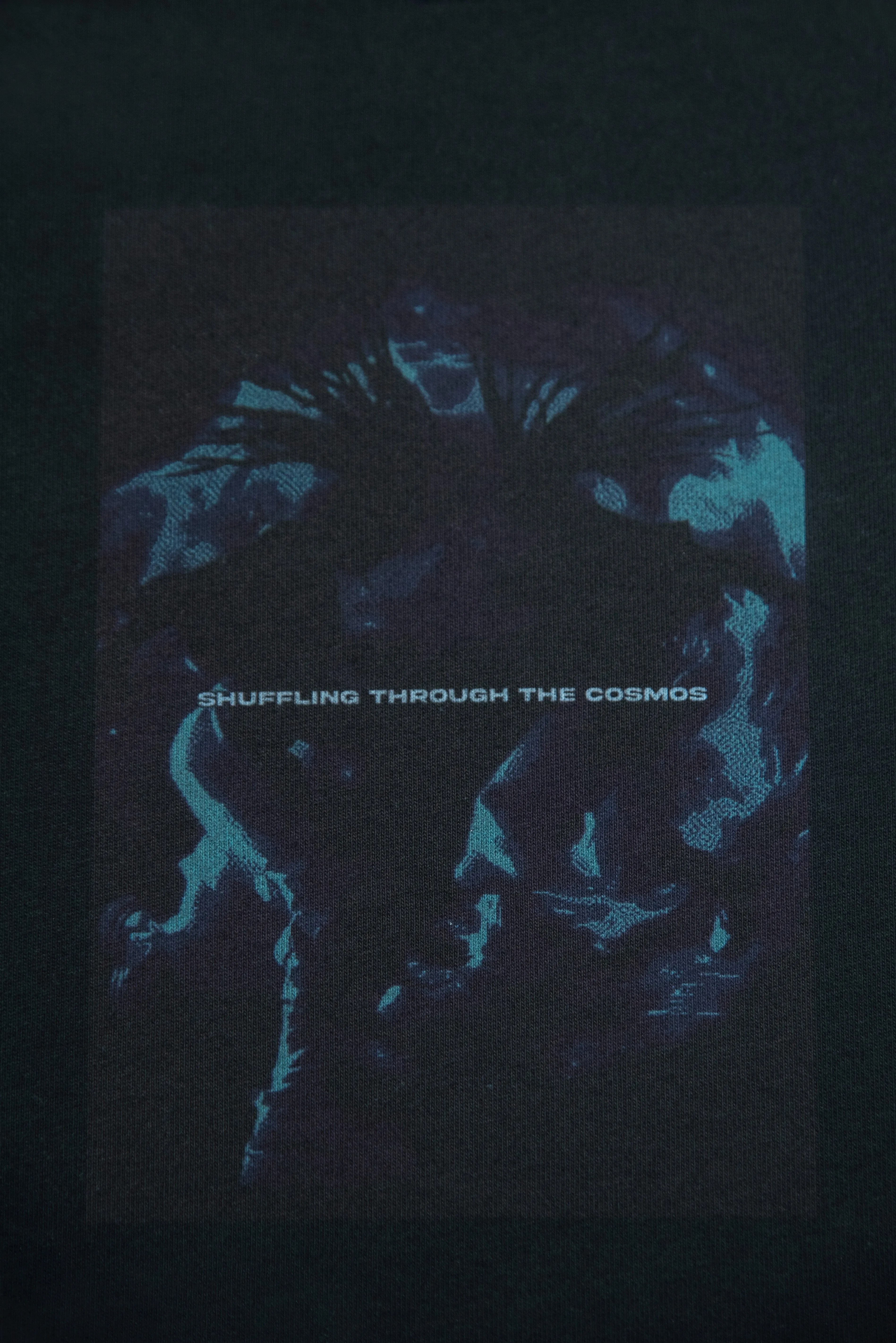 440gsm Sweatshirt in Black Shuffling Through The Cosmos sold by Dream But Do Not Sleep product image thumbnail 3