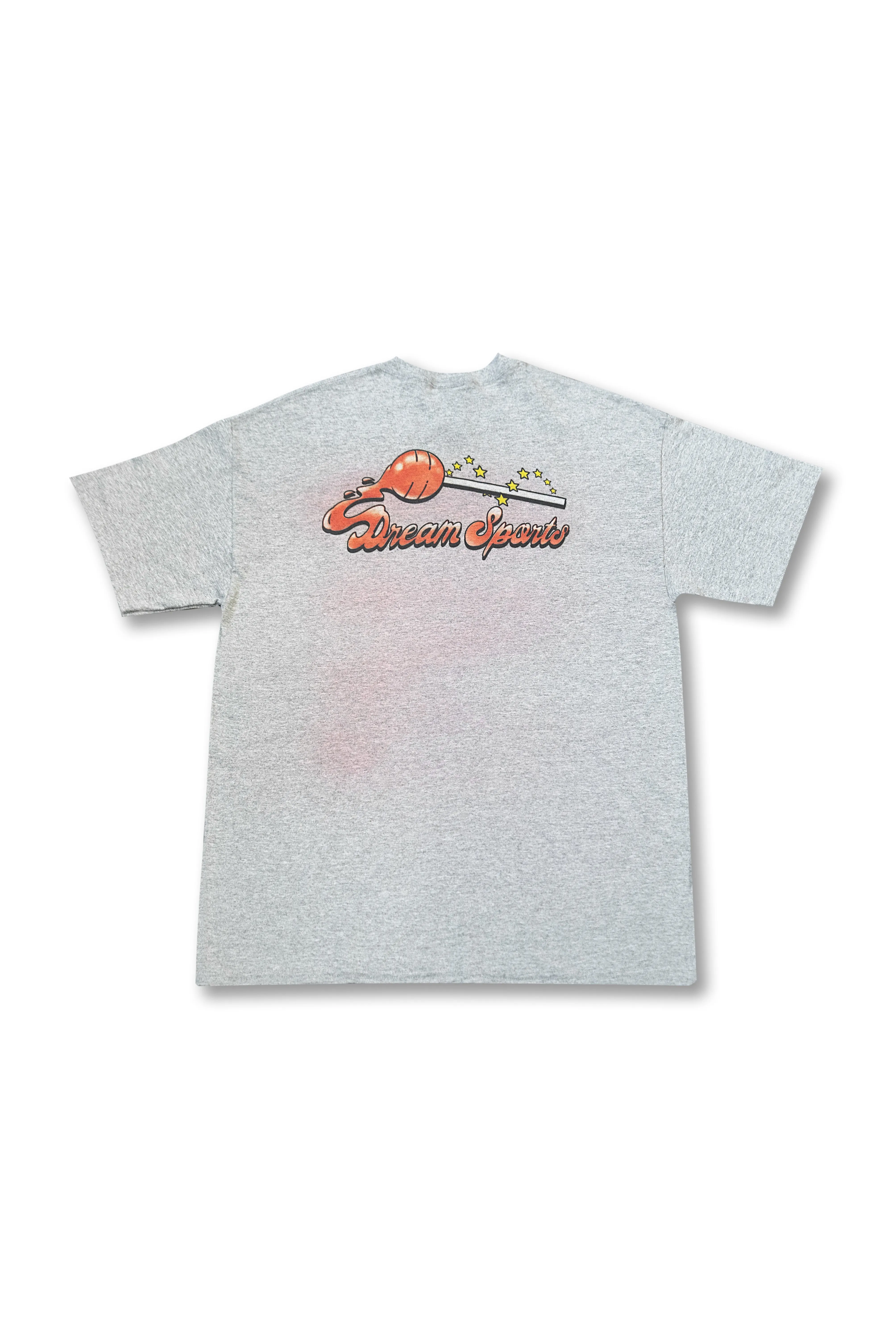 Short Sleeved T-Shirt in Heather Grey with Lollipop Print sold by Dream But Do Not Sleep product image thumbnail 5