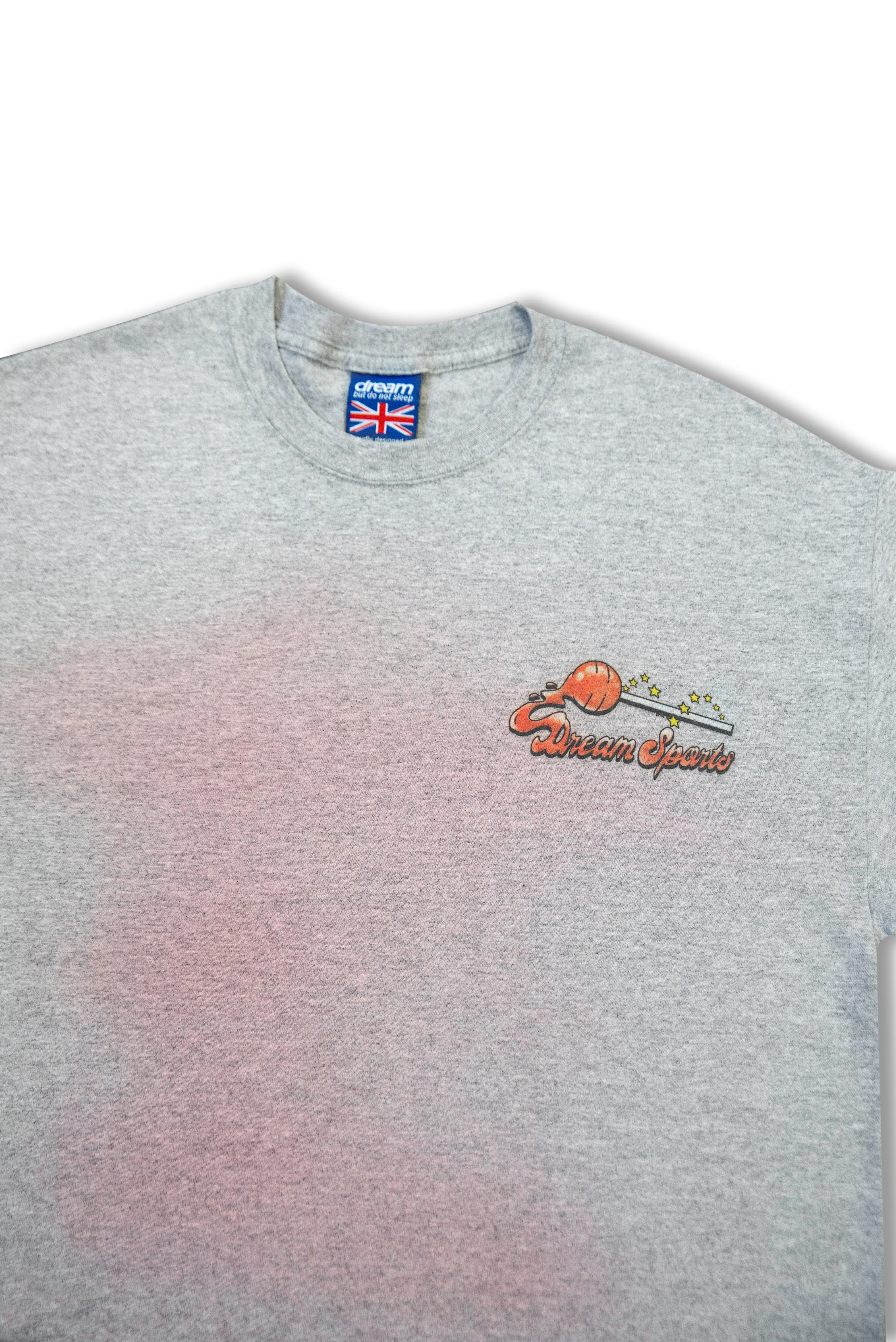 Short Sleeved T-Shirt in Heather Grey with Lollipop Print sold by Dream But Do Not Sleep product image thumbnail 2