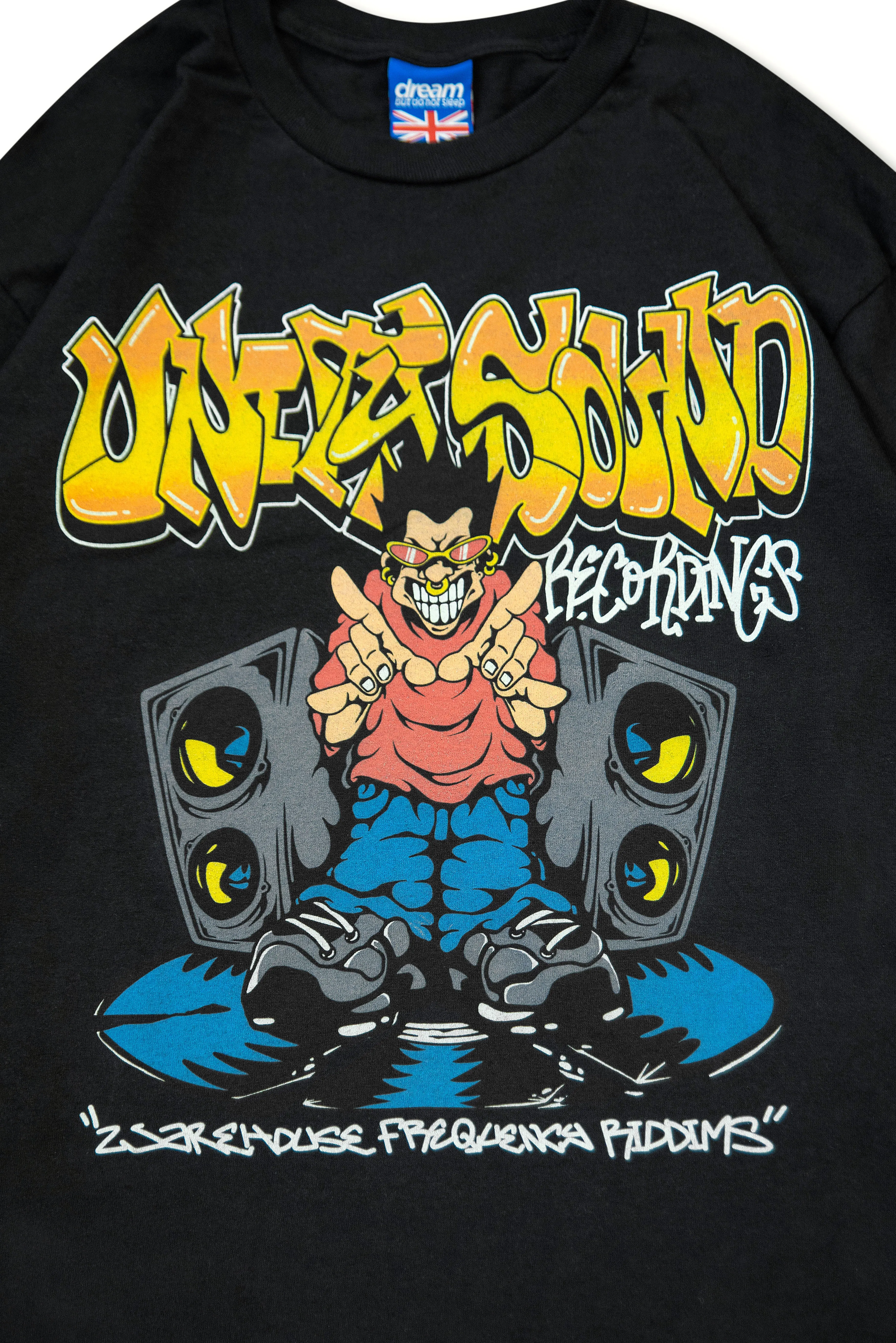 220gsm Black Long Sleeved T-Shirt Unity Sound Recordings sold by Dream But Do Not Sleep product image thumbnail 2
