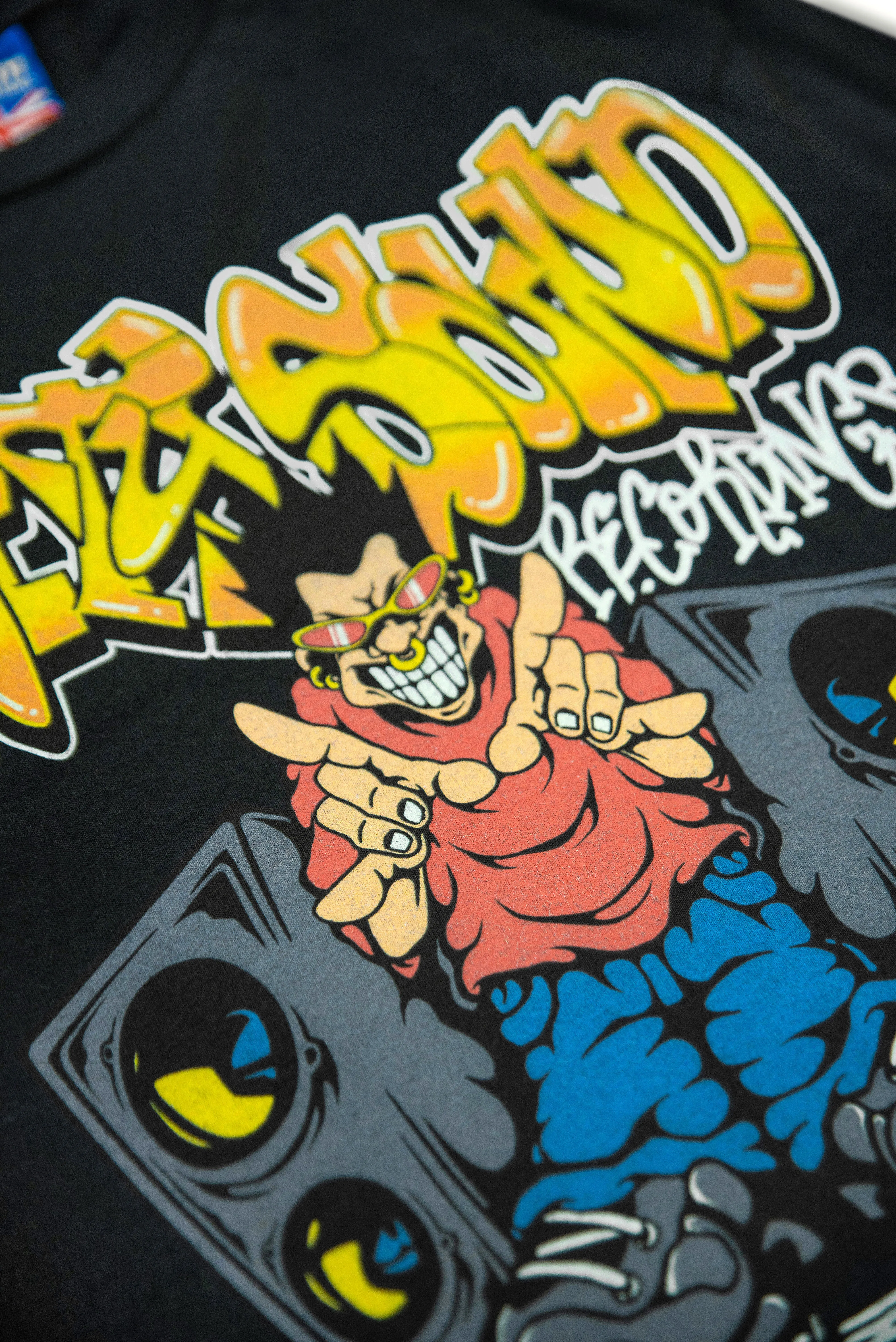220gsm Black Long Sleeved T-Shirt Unity Sound Recordings sold by Dream But Do Not Sleep product image thumbnail 3