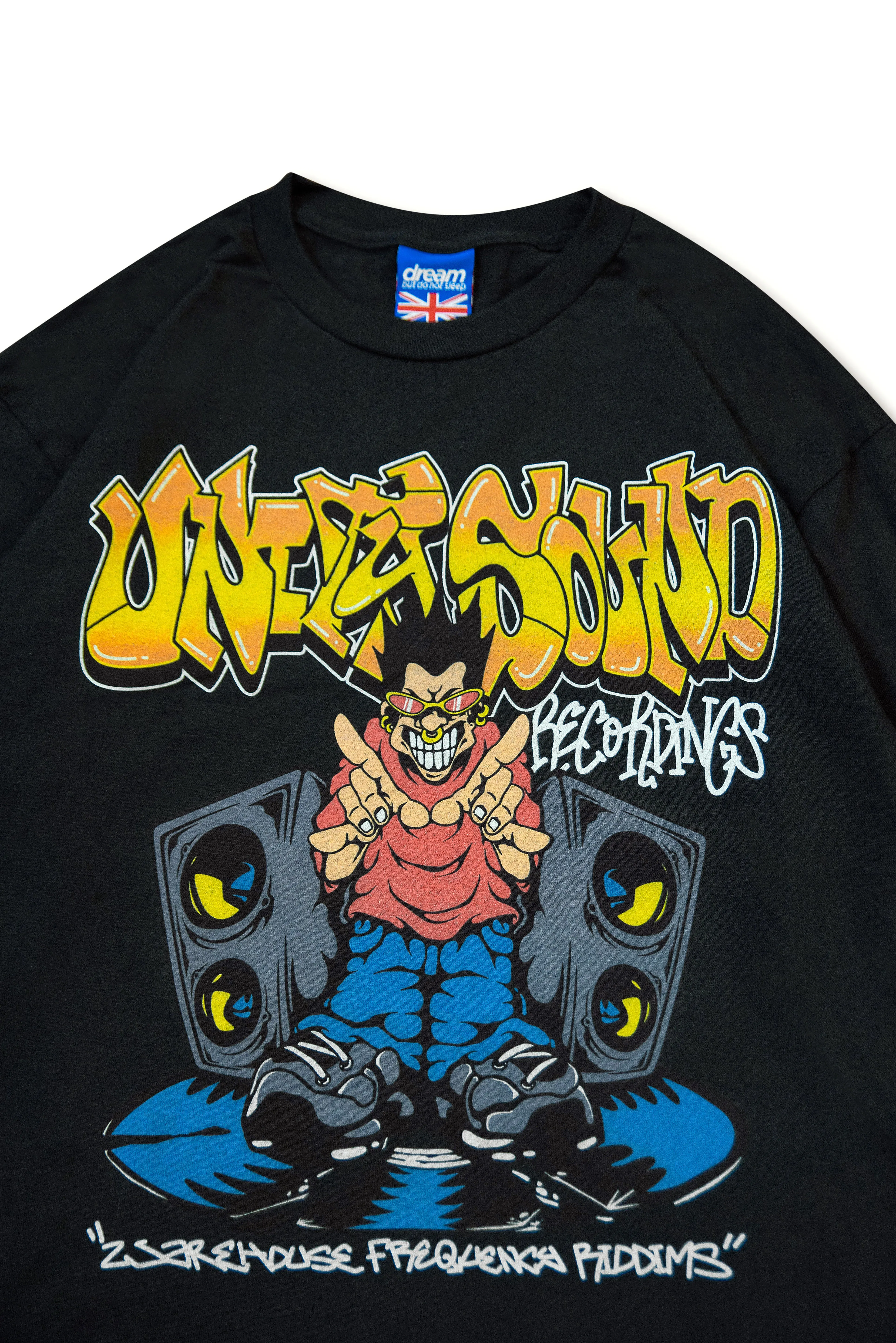 220gsm Black Long Sleeved T-Shirt Unity Sound Recordings sold by Dream But Do Not Sleep product image thumbnail 4