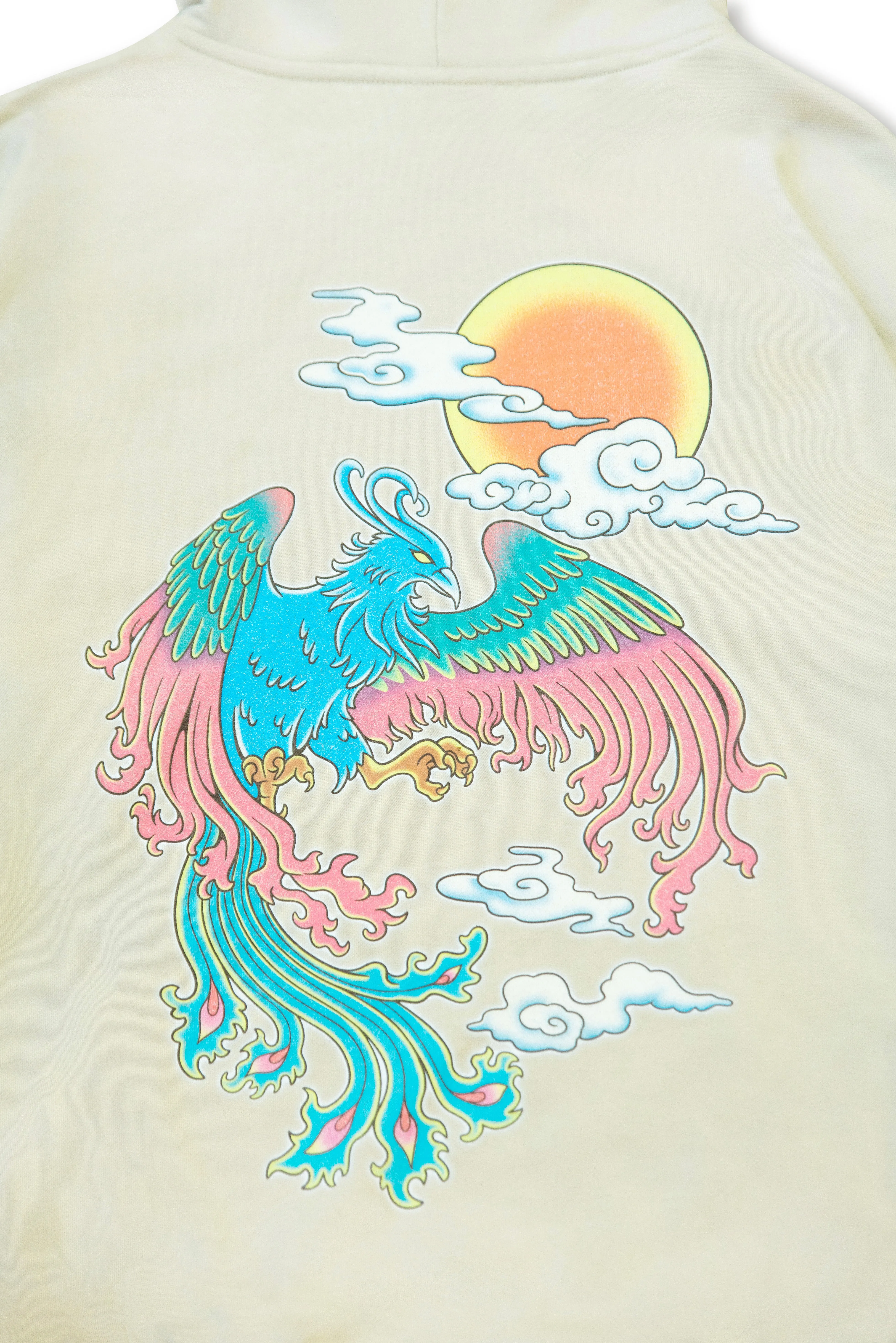 440gsm Heavyweight Sand Hoodie with Phoenix Print sold by Dream But Do Not Sleep product image thumbnail 2