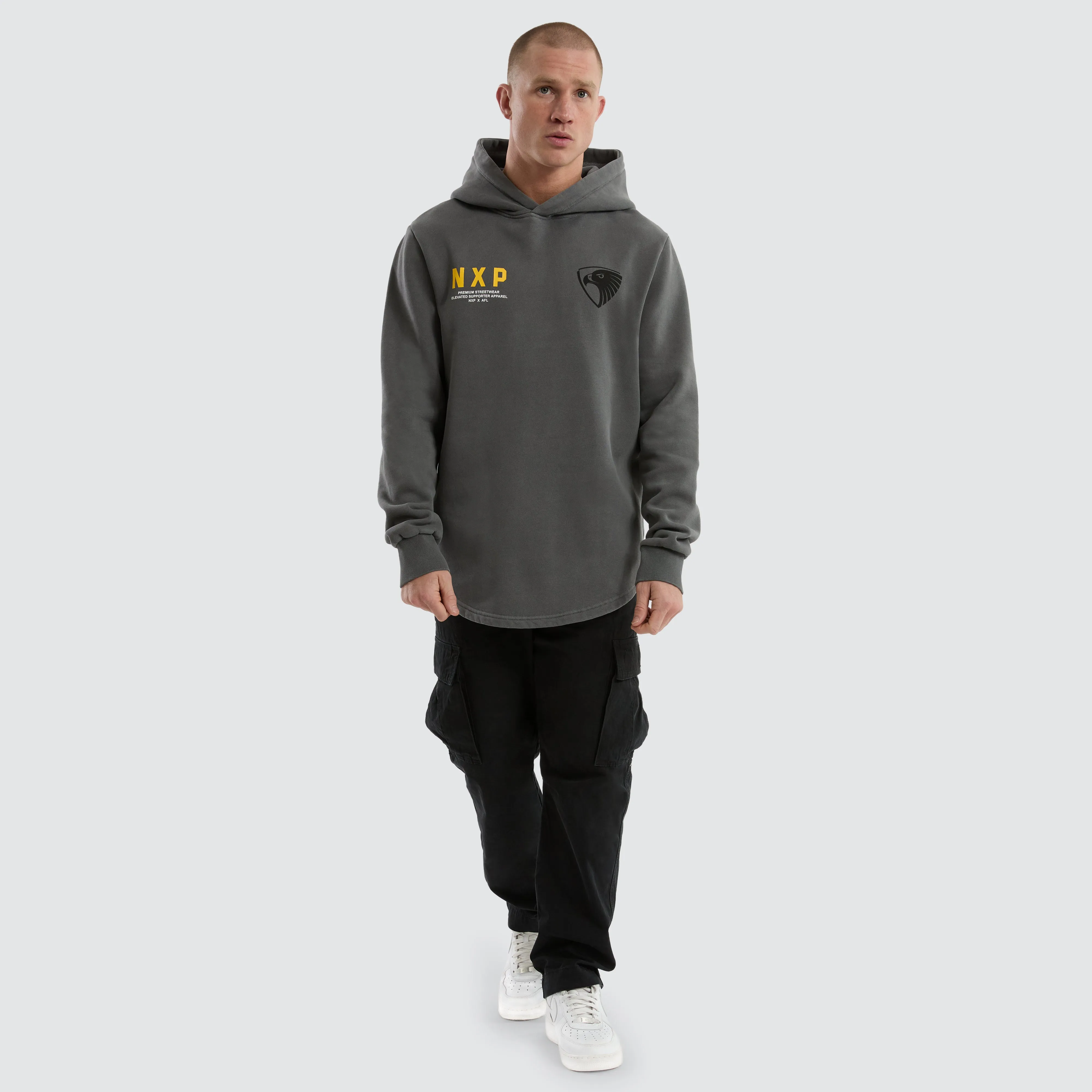 Hawthorn Hawks Grand Hoodie Pigment Charcoal sold by Nena and Pasadena product image thumbnail 2