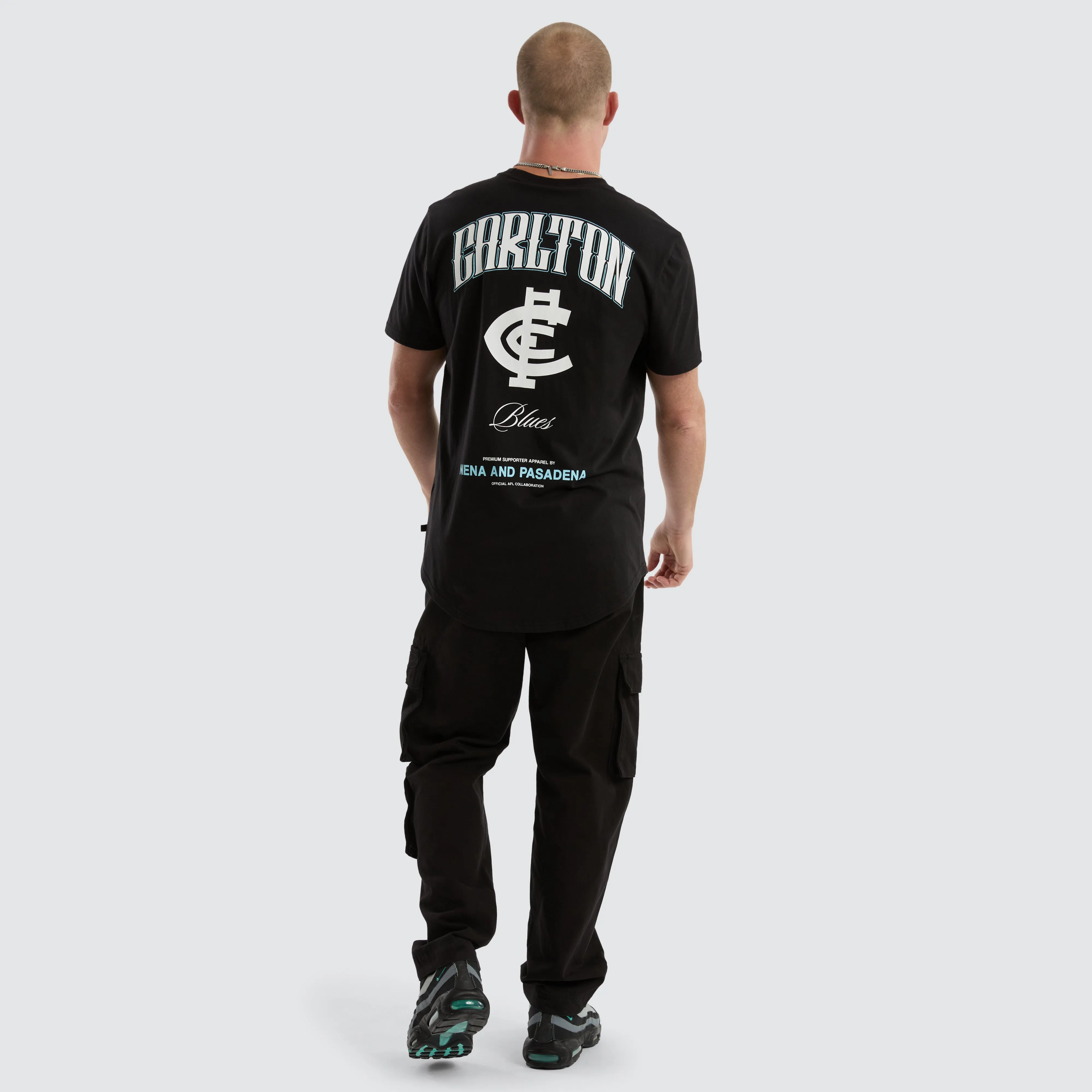 Carlton Blues AFL Legend Tee Jet Black sold by Nena and Pasadena product image thumbnail 5