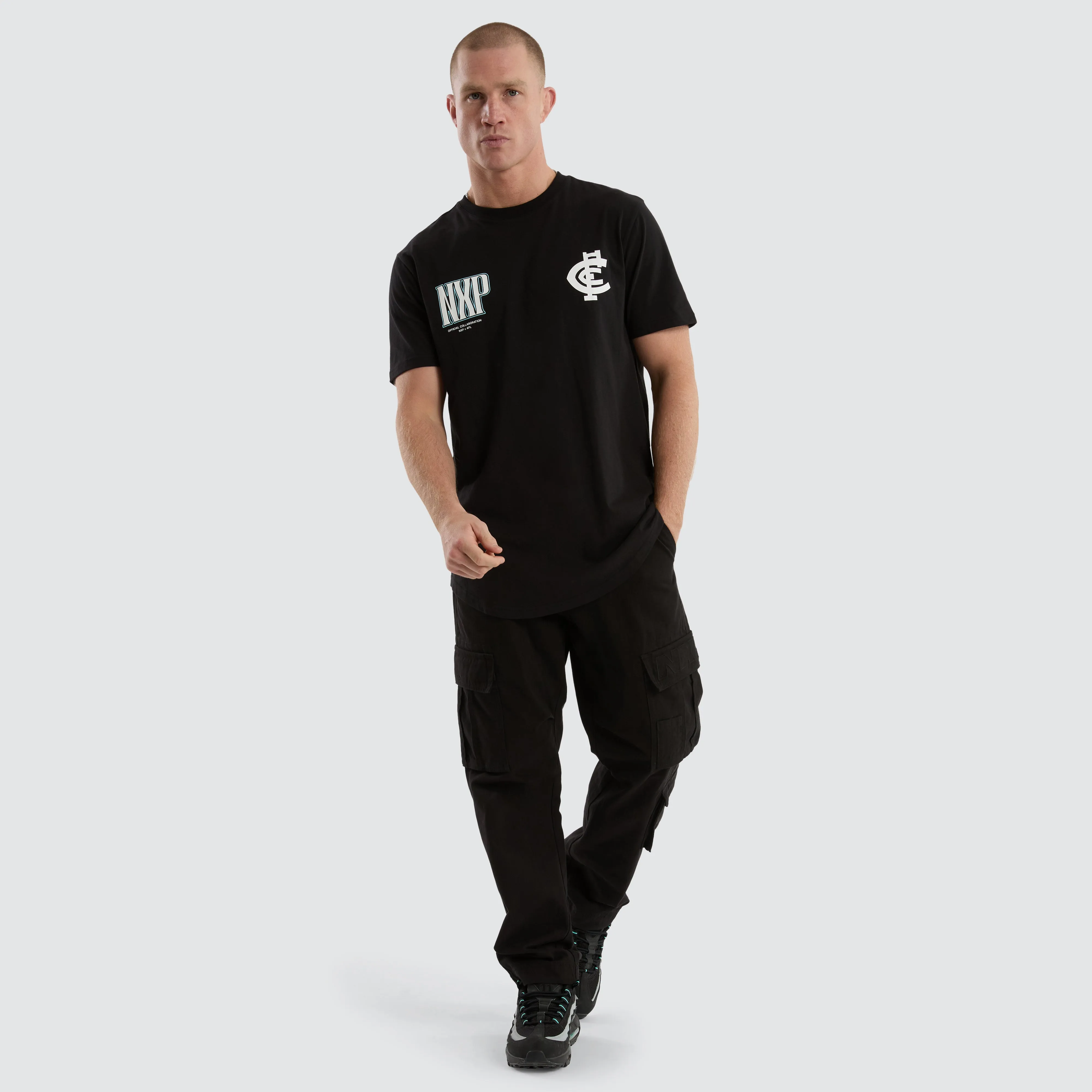 Carlton Blues AFL Legend Tee Jet Black sold by Nena and Pasadena product image thumbnail 2