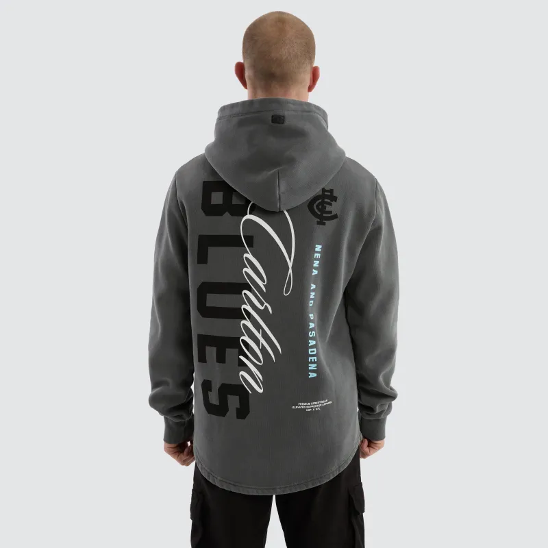 Carlton Blues Grand Hoodie Pigment Charcoal sold by Nena and Pasadena