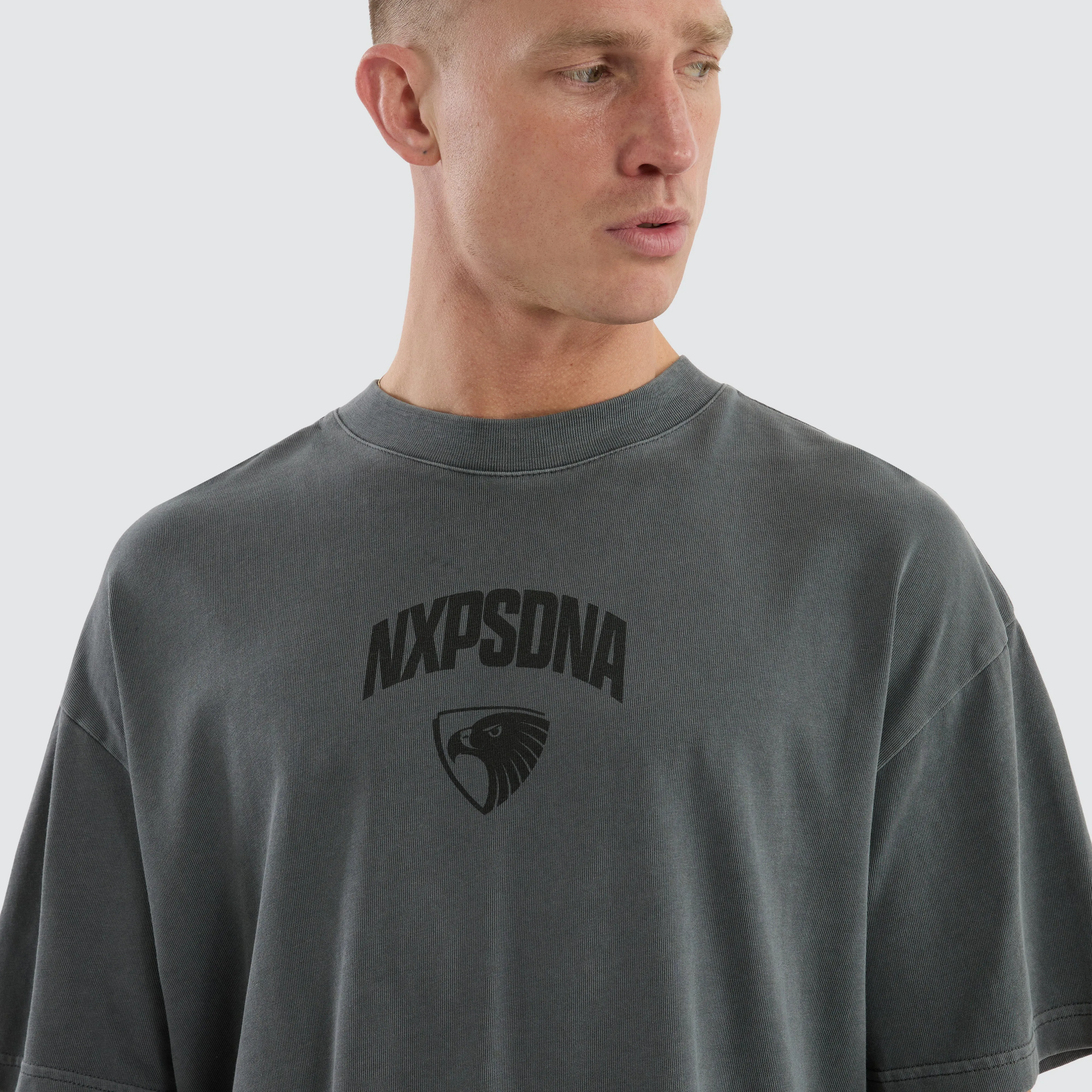 Hawthorn Hawks Hunter Tee Pigment Charcoal sold by Nena and Pasadena product image thumbnail 4