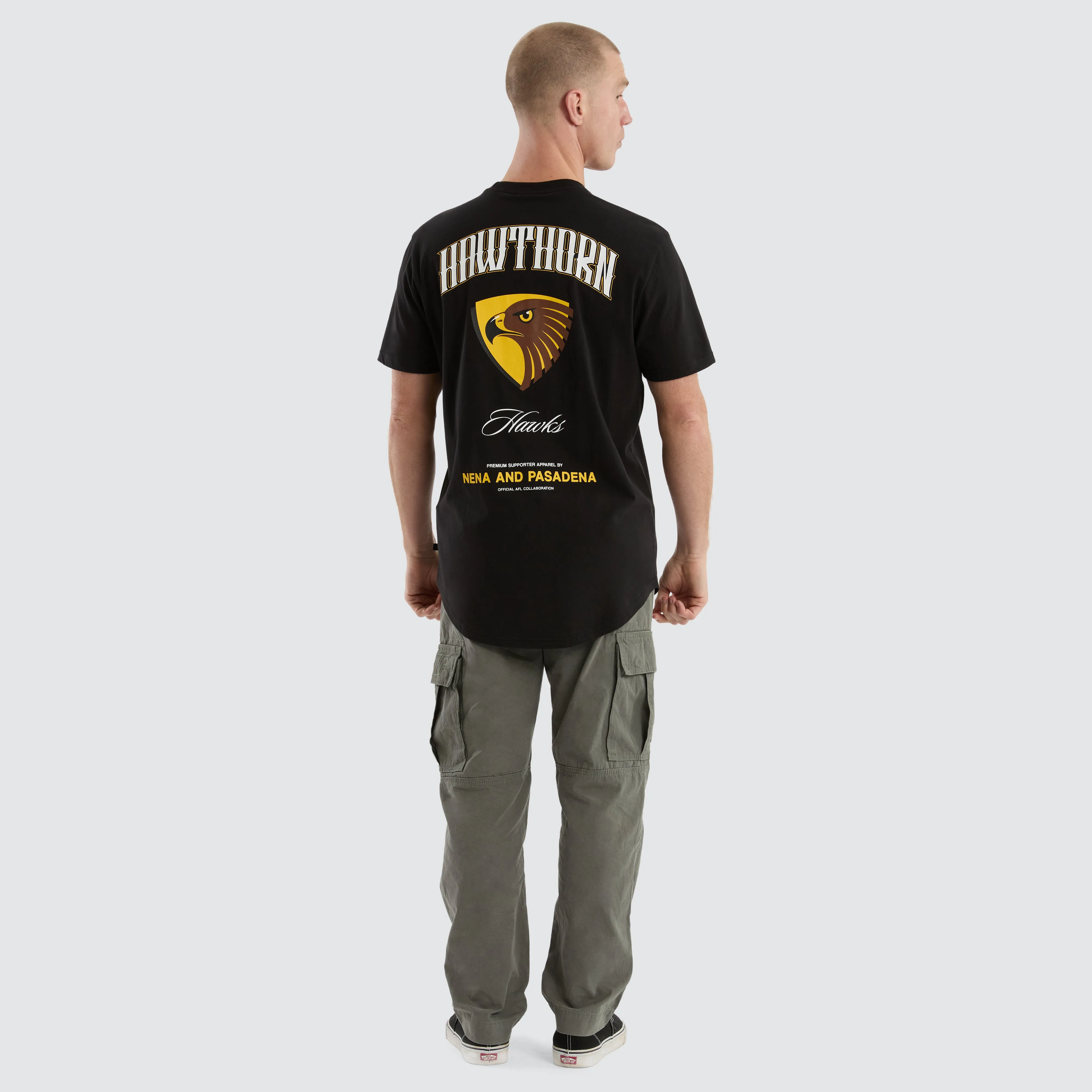 Hawthorn Hawks Legend Tee Jet Black sold by Nena and Pasadena product image thumbnail 5