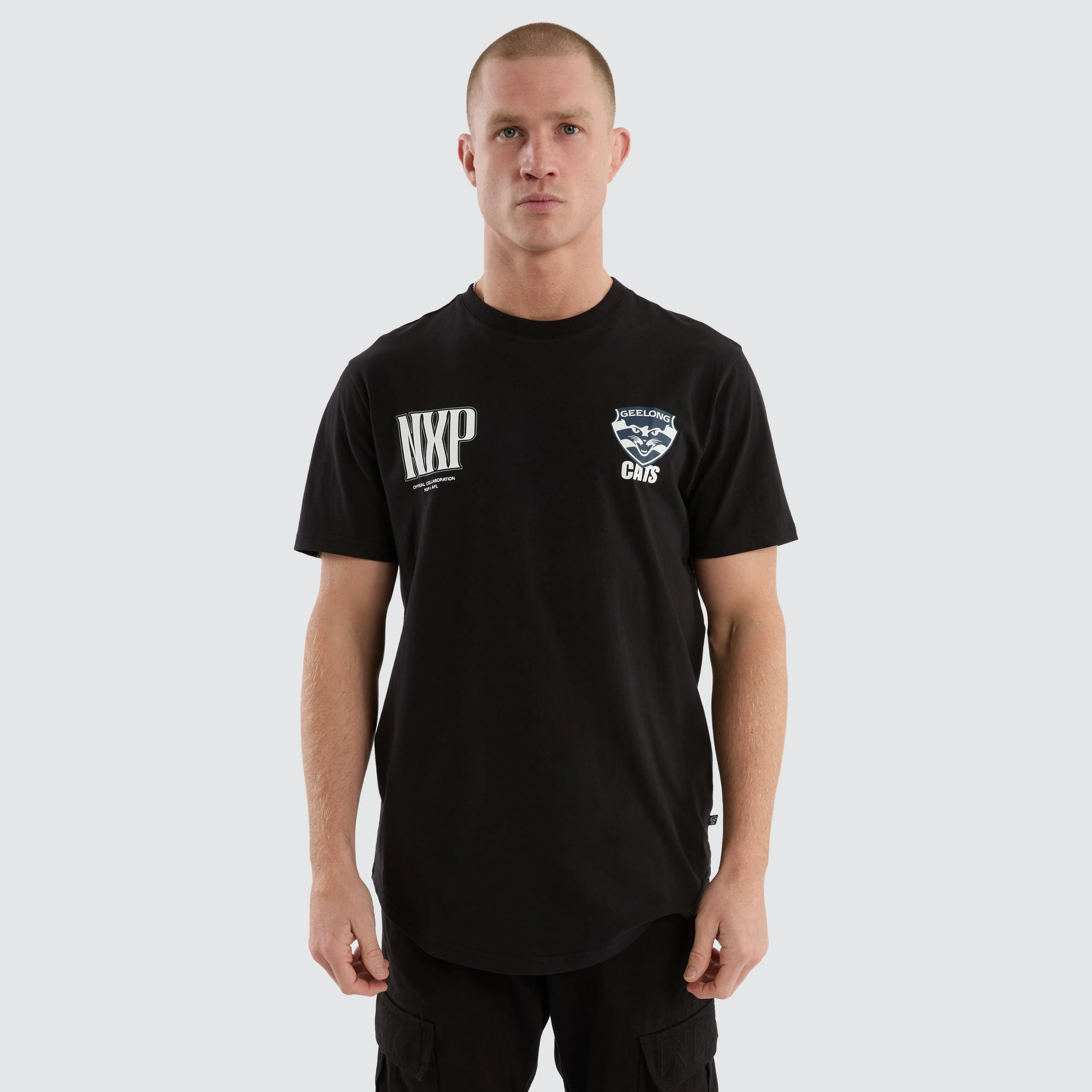 Geelong Cats Legend Tee Jet Black sold by Nena and Pasadena product image thumbnail 4