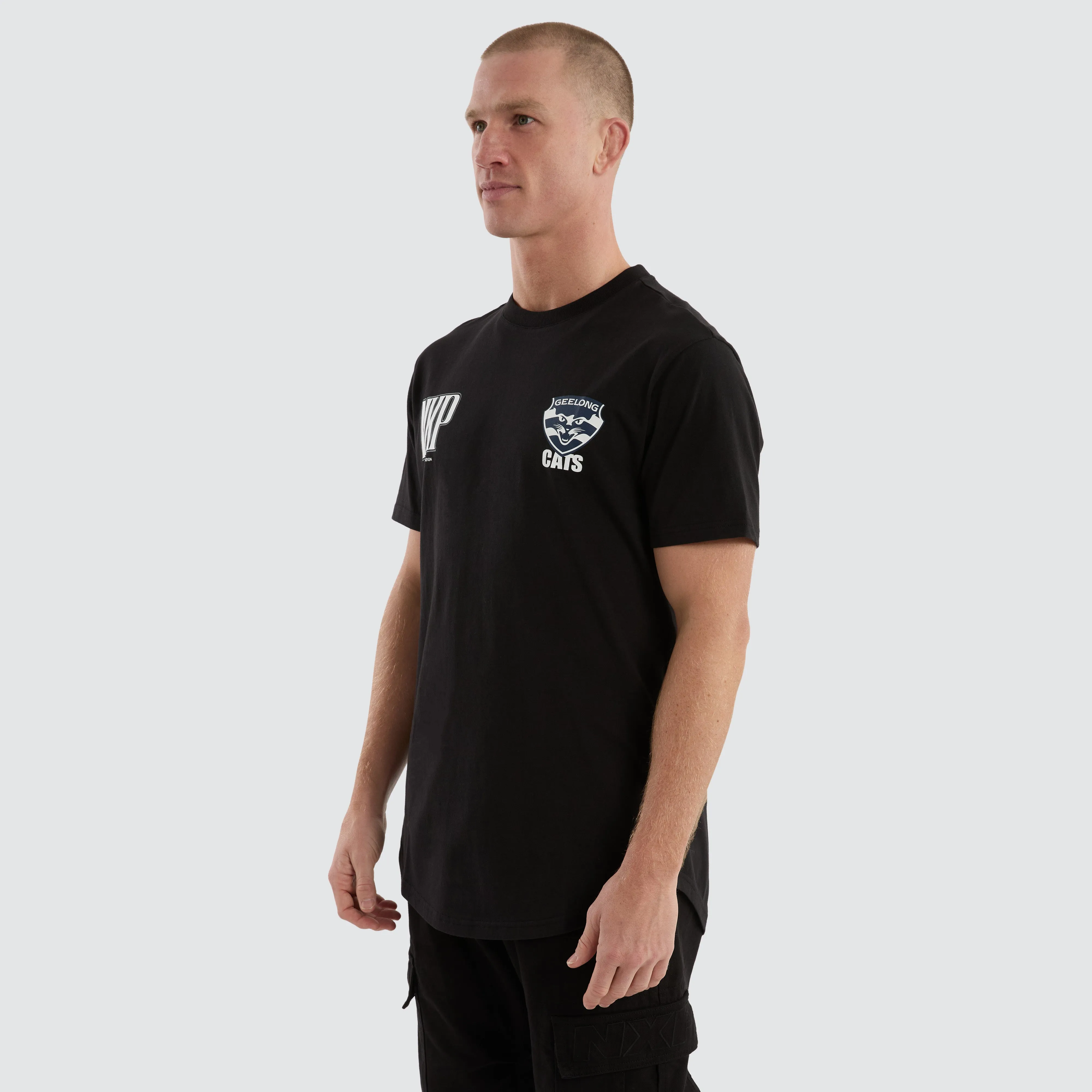 Geelong Cats Legend Tee Jet Black sold by Nena and Pasadena product image thumbnail 3