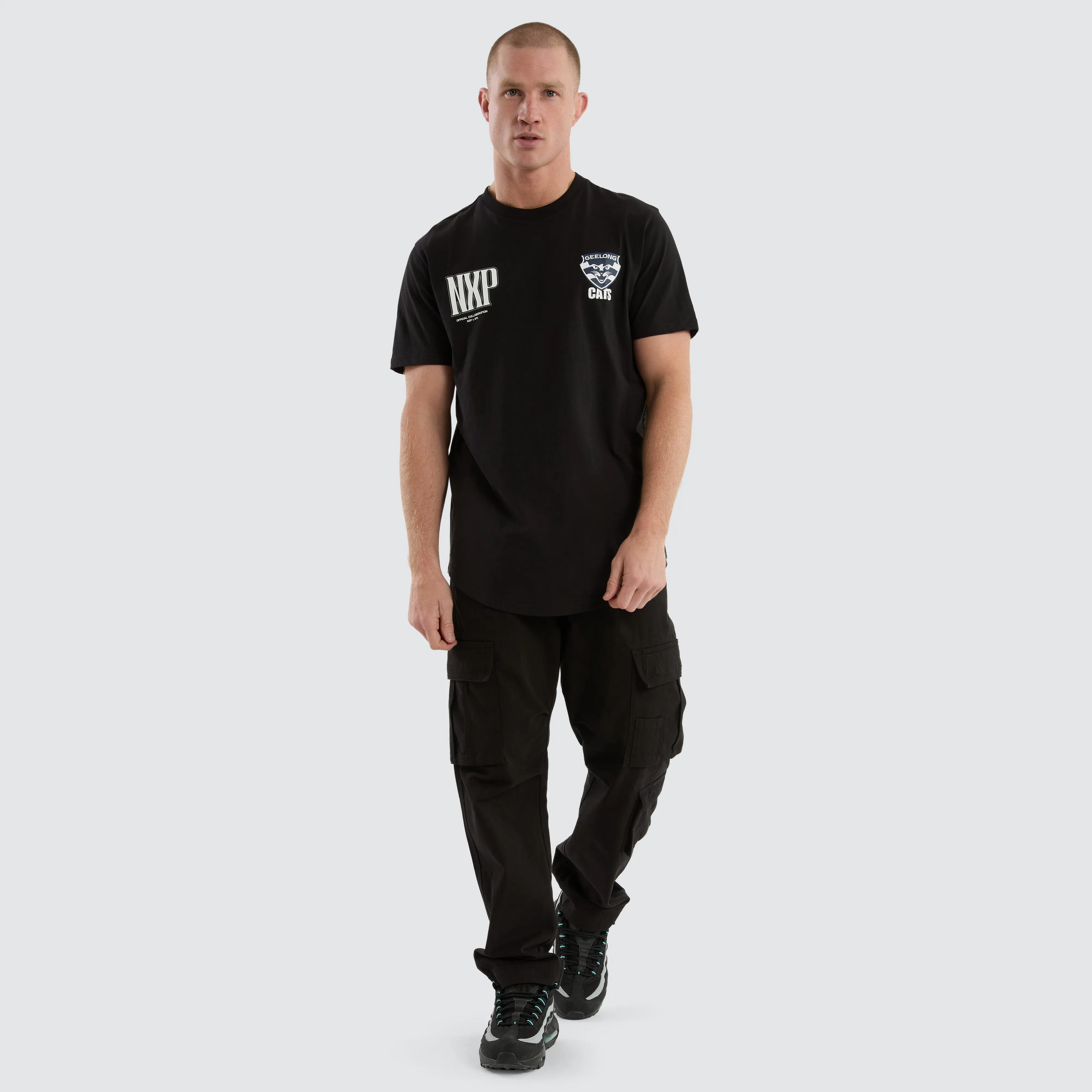 Geelong Cats Legend Tee Jet Black sold by Nena and Pasadena product image thumbnail 2