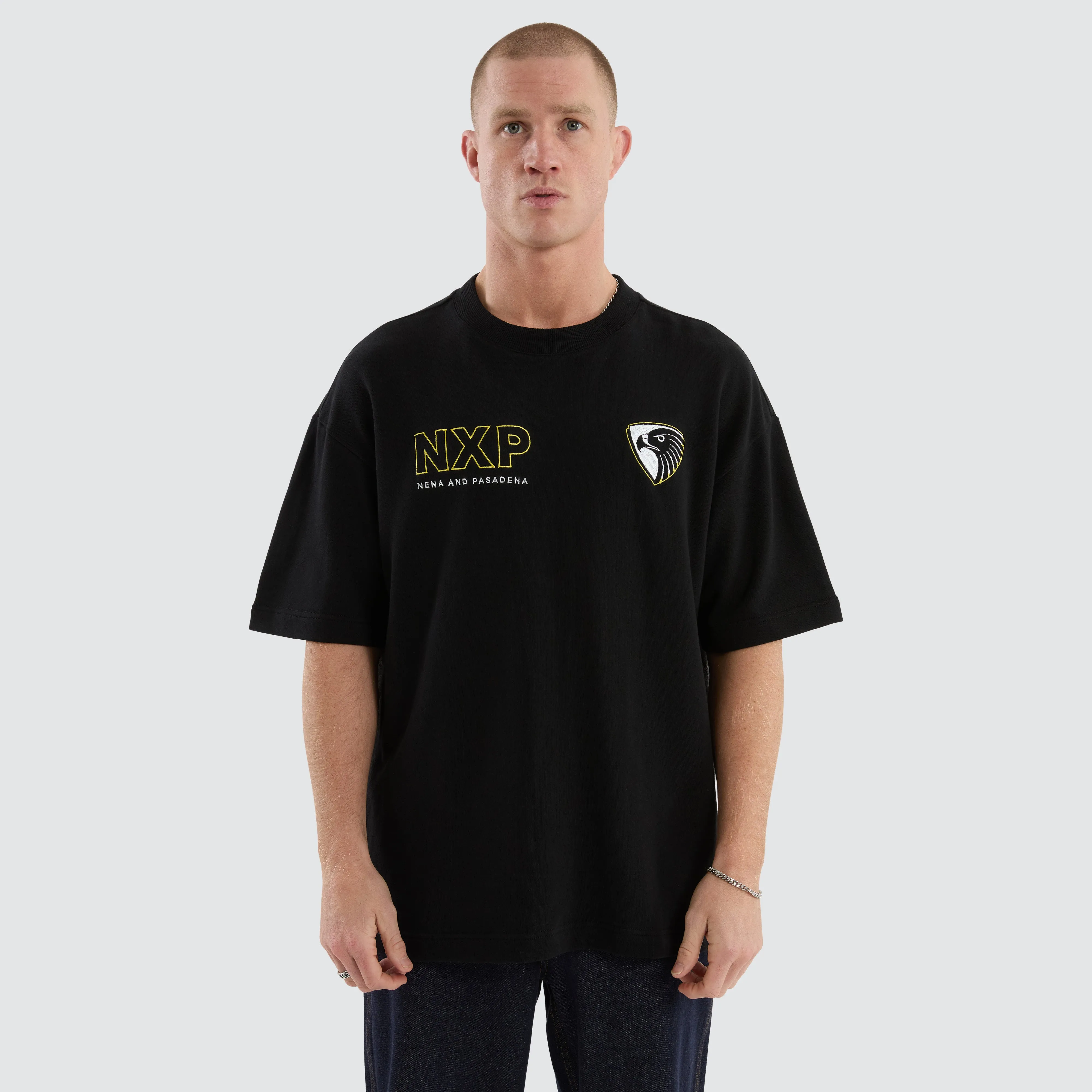 Hawthorn Hawks Legacy Loopback Tee Jet Black sold by Nena and Pasadena product image thumbnail 5
