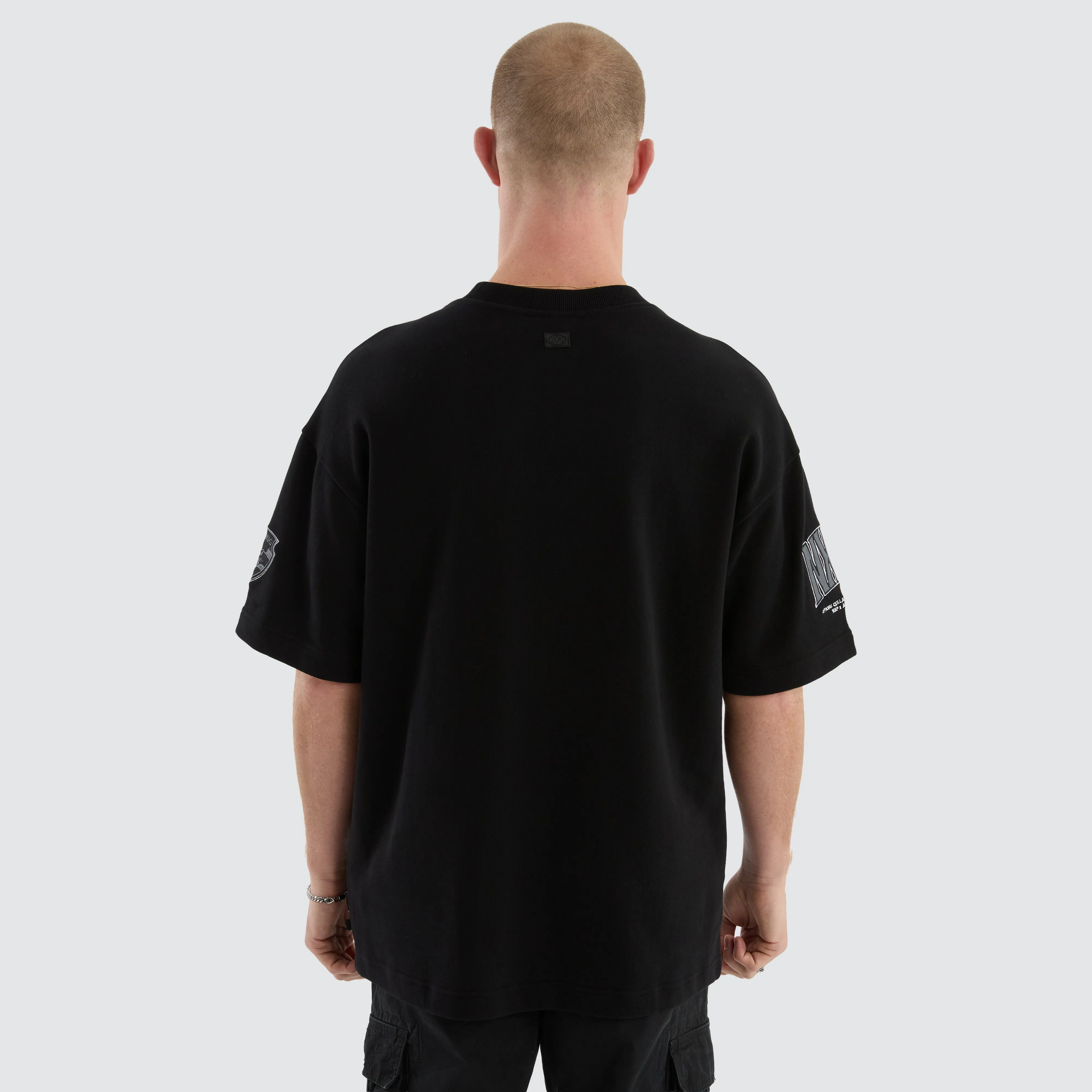 Geelong Cats Game-On Loopback Tee Jet Black sold by Nena and Pasadena product image thumbnail 5