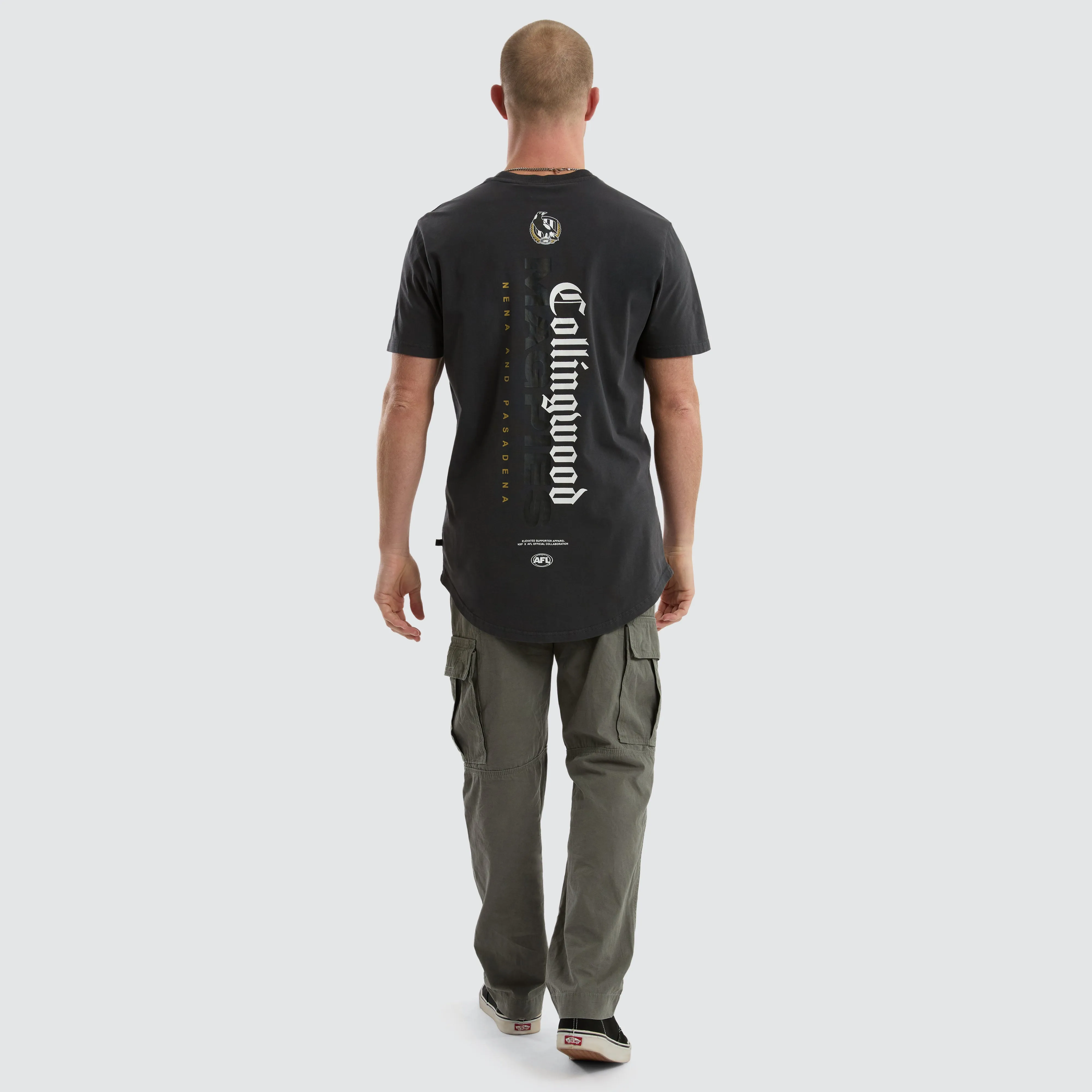 Collingwood Magpies Resident Tee Pigment Asphalt sold by Nena and Pasadena product image thumbnail 5