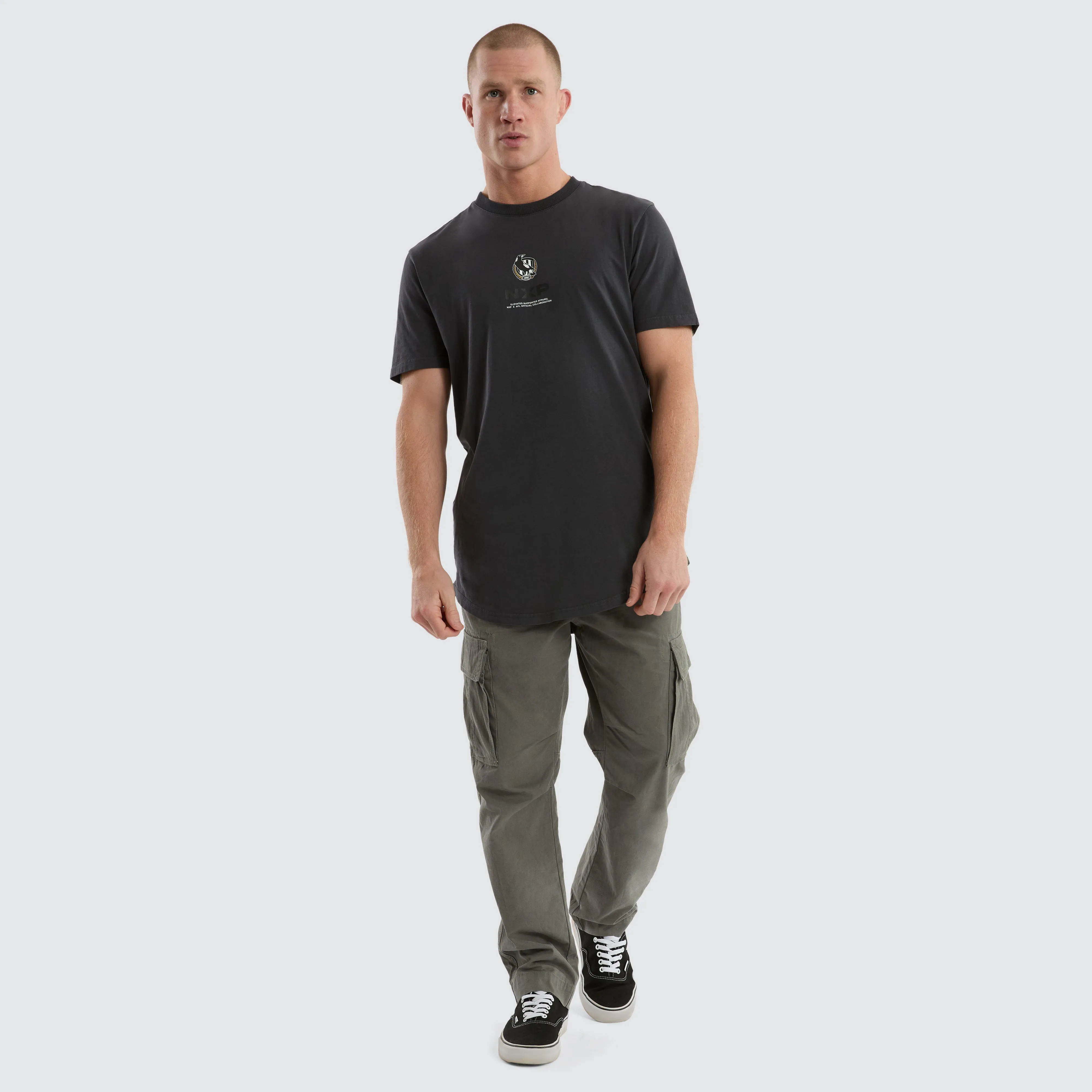 Collingwood Magpies Resident Tee Pigment Asphalt sold by Nena and Pasadena product image thumbnail 2