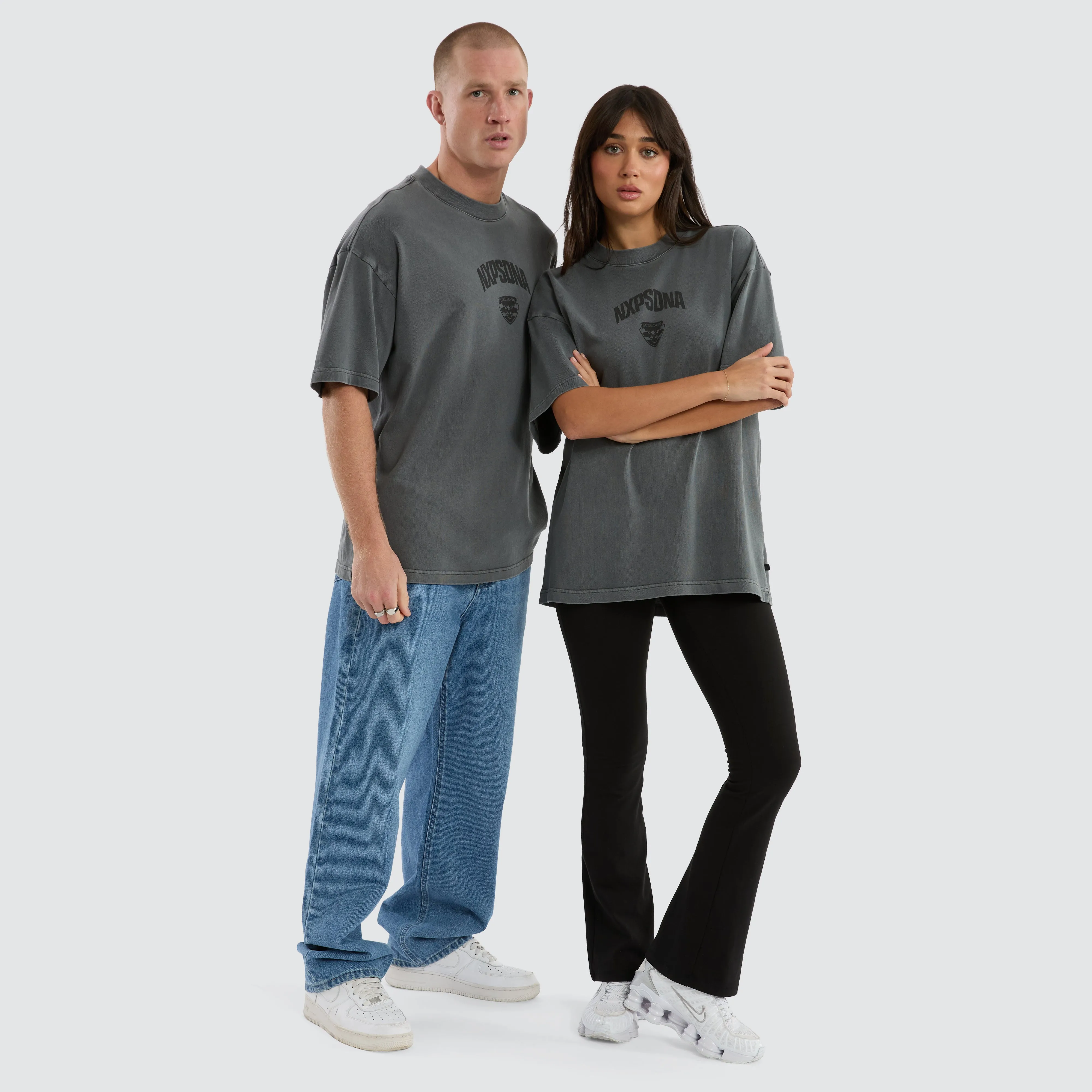 Geelong Cats Hunter Tee Pigment Charcoal sold by Nena and Pasadena product image thumbnail 3