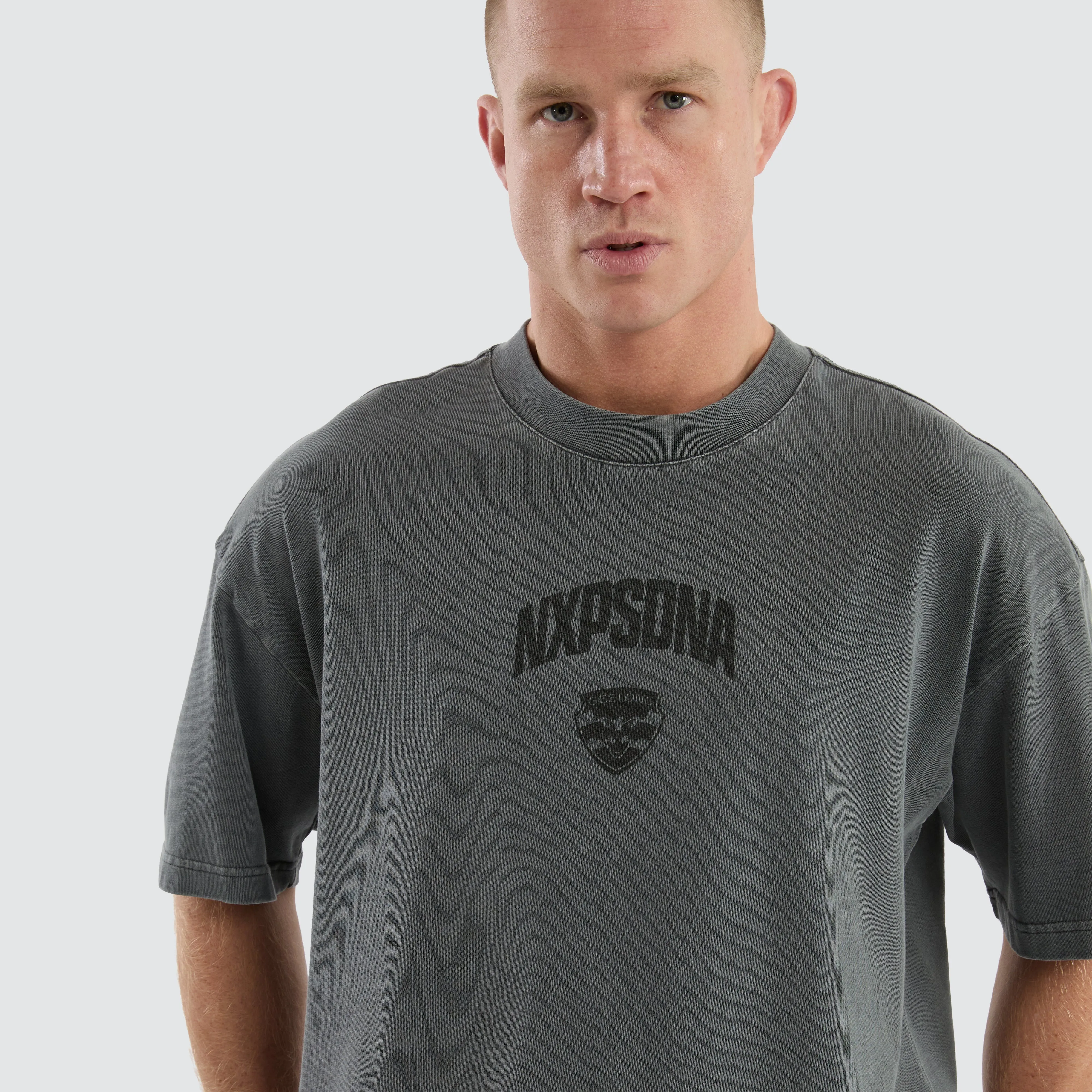 Geelong Cats Hunter Tee Pigment Charcoal sold by Nena and Pasadena product image thumbnail 4