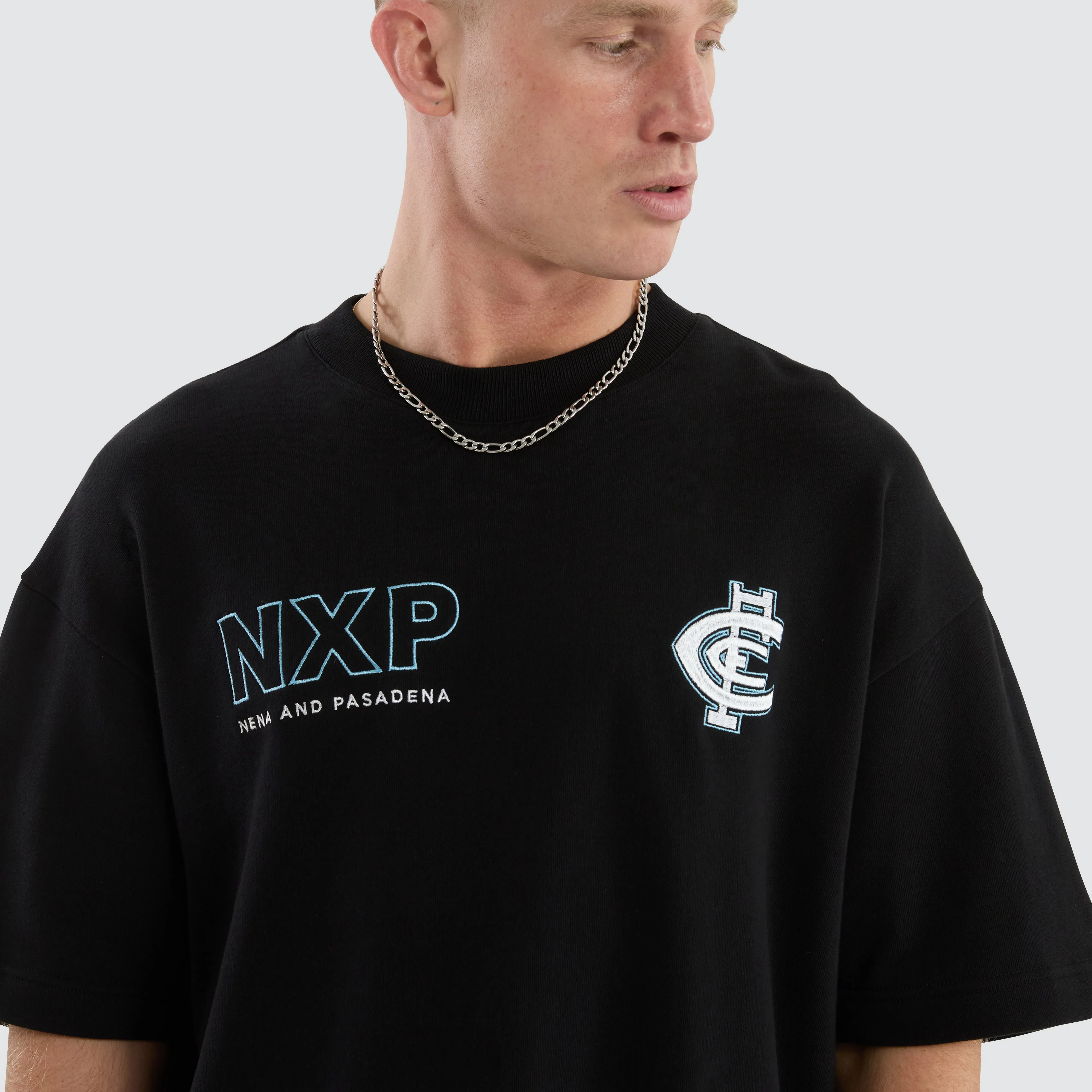 Carlton Blues Legacy Loopback Tee Jet Black sold by Nena and Pasadena product image thumbnail 3