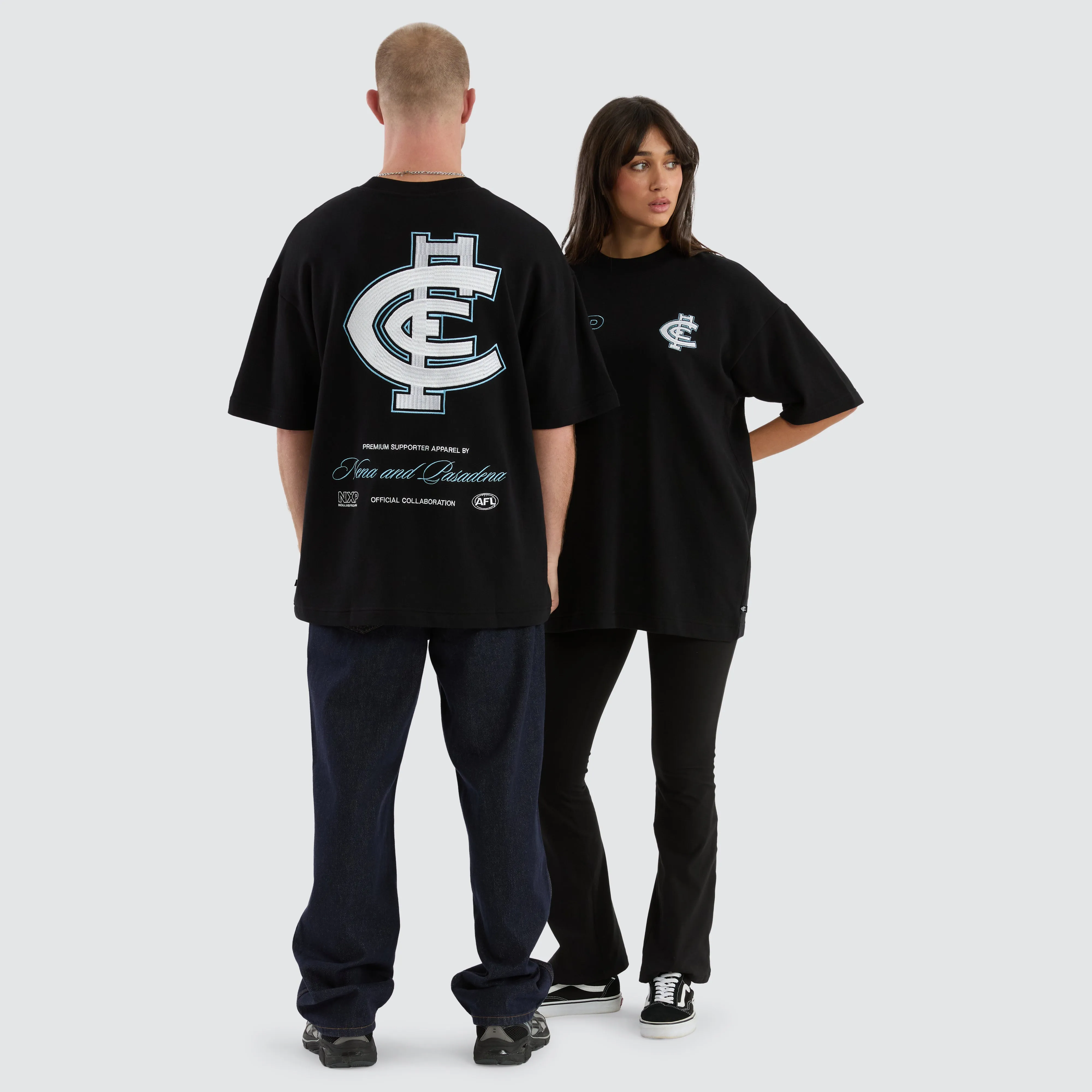Carlton Blues Legacy Loopback Tee Jet Black sold by Nena and Pasadena product image thumbnail 2