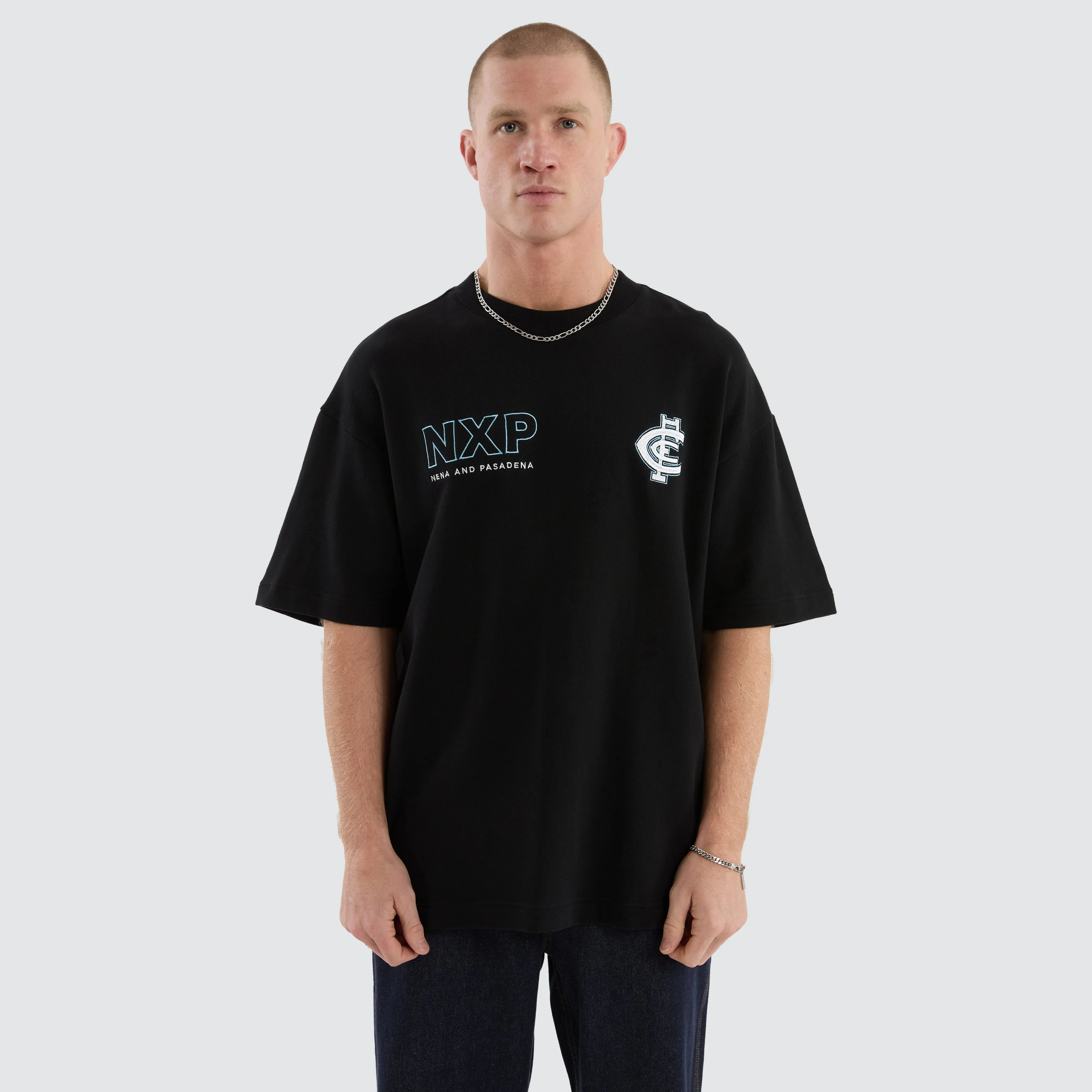 Carlton Blues Legacy Loopback Tee Jet Black sold by Nena and Pasadena product image thumbnail 5