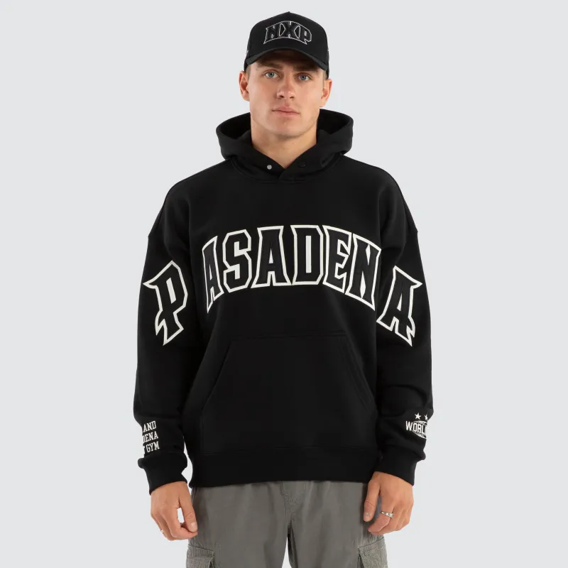 Fence Box Fit Hoodie Jet Black sold by Nena and Pasadena