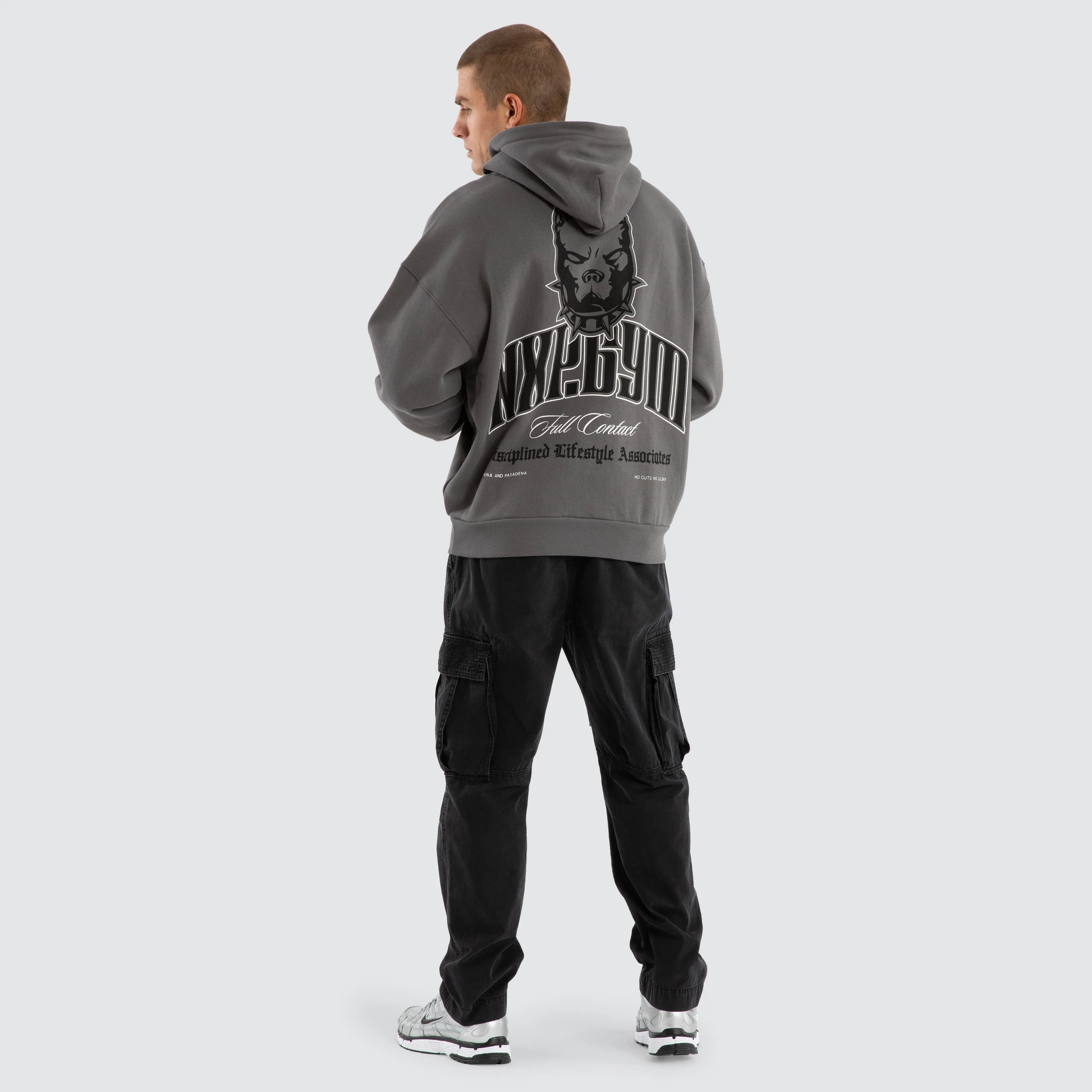 Inertia Box Fit Hoodie Charcoal sold by Nena and Pasadena product image thumbnail 5